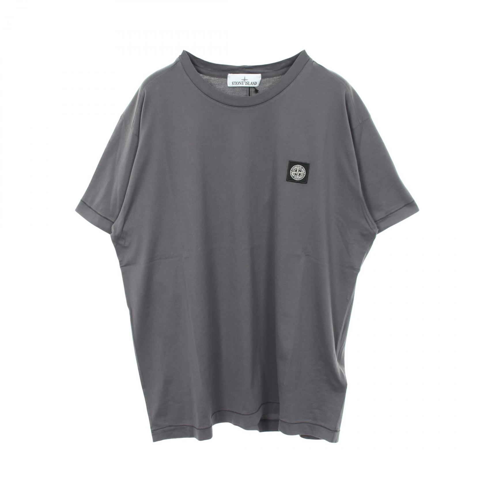 【5%OFFクーポン×ポイント5倍】ストーンアイランド STONE ISLAND 半袖Tシャツ 衣料品 トップス コットン メンズ グレー系 L1S152100027S0013V0 【新品】