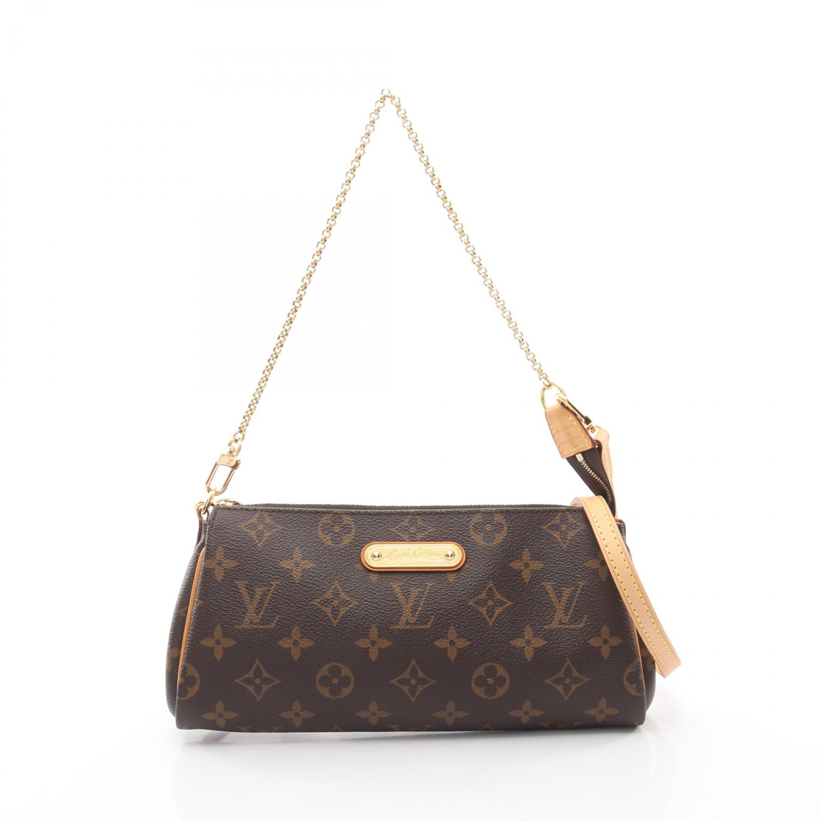 【5%OFFクーポン×ポイント5倍】ルイ・ヴィトン LOUIS VUITTON エヴァ ショルダーバッグ バッグ PVCコーティングキャンバス レザー モノグラム レディース ブラウン系 M95567 【中古】