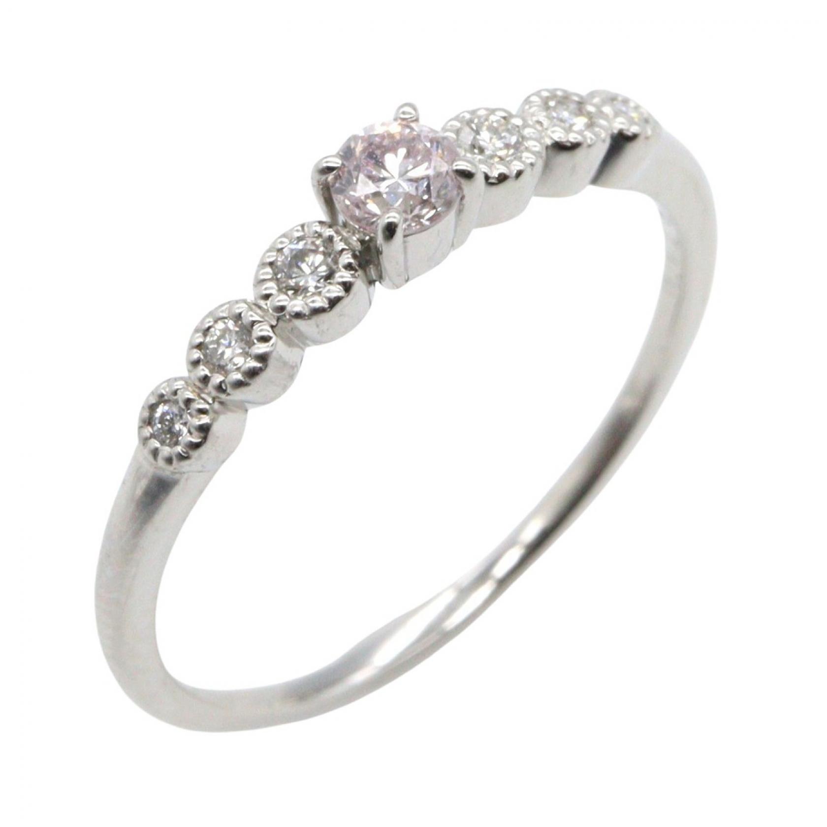 ジュエリー JEWELRY ピンクダイヤモンド リング リング・指輪 ジュエリー Pt950プラチナ ピンクダイヤモンド レディース シルバー系 / ピンク系 / クリア系 ﾋﾟﾝｸﾀﾞｲﾔ 2.0g 【中古】