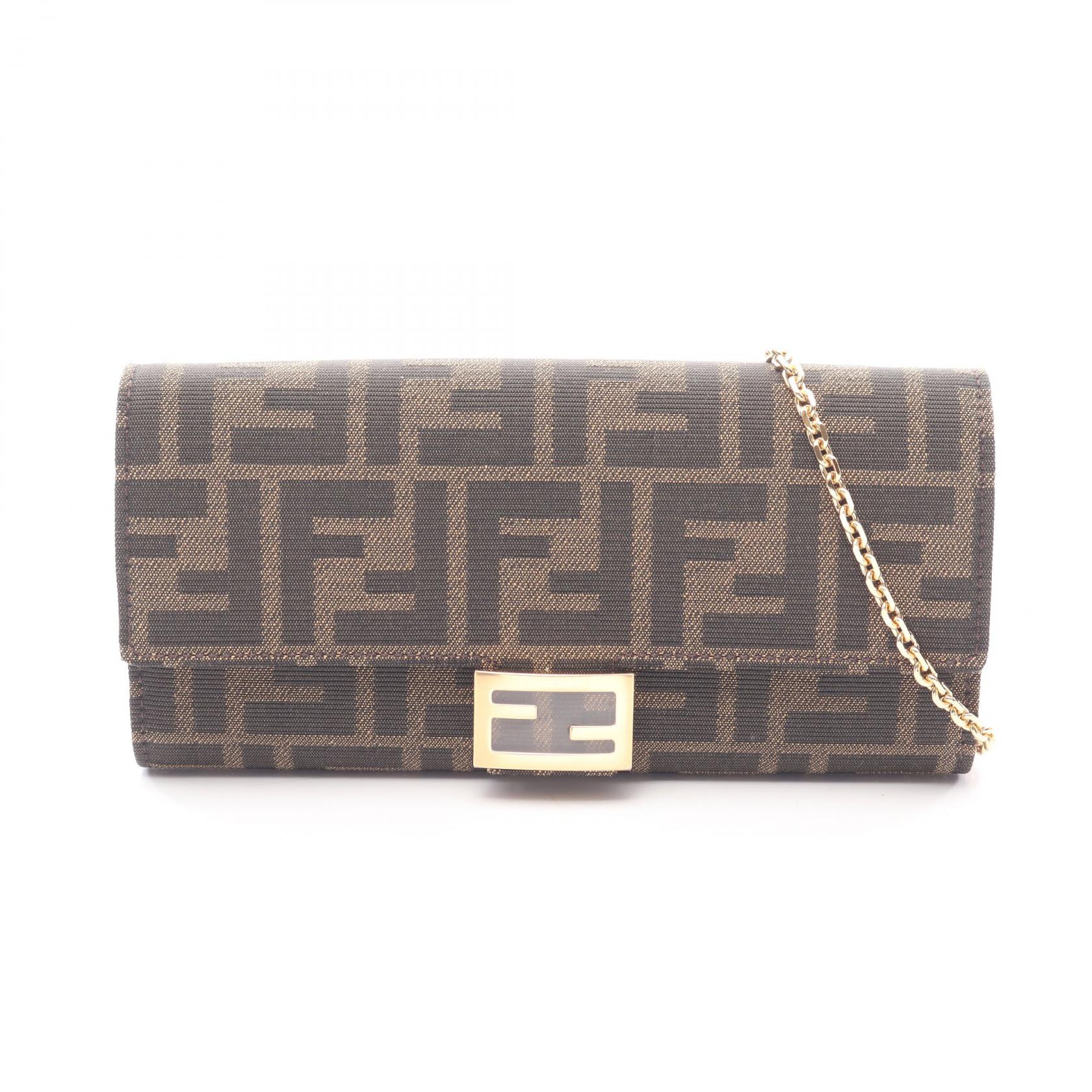 【P5倍×5%OFFクーポン】フェンディ FENDI ショルダーバッグ バッグ キャンバス レディース ブラウン系 8M0365A98PF0A6E 【新品】