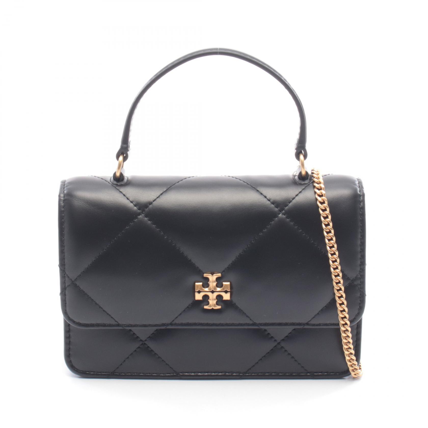 【P5倍×5%OFFクーポン】トリーバーチ Tory Burch KIRA DIMOND QUILT ハンドバッグ バッグ レザー レディース ブラック系 158326001 【新品】