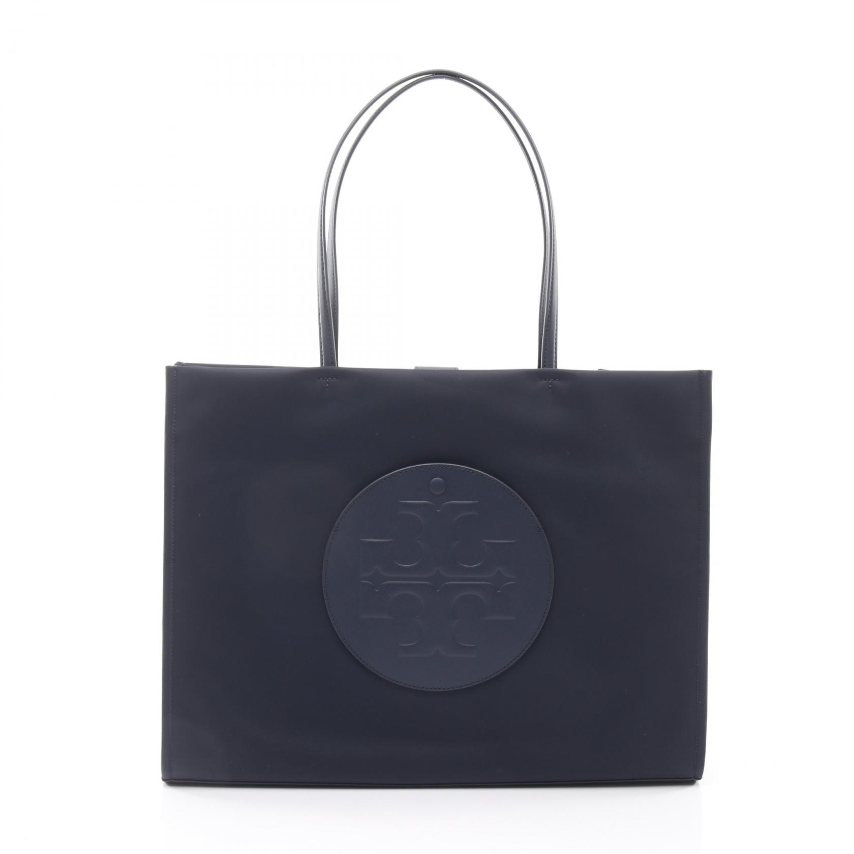 【10%OFFクーポン 7/26 9:59〆】 トリーバーチ Tory Burch ELLA TOTE トートバッグ バッグ ナイロン レザー レディース ネイビー系 171271400 【新品】｜Brandoff銀座
