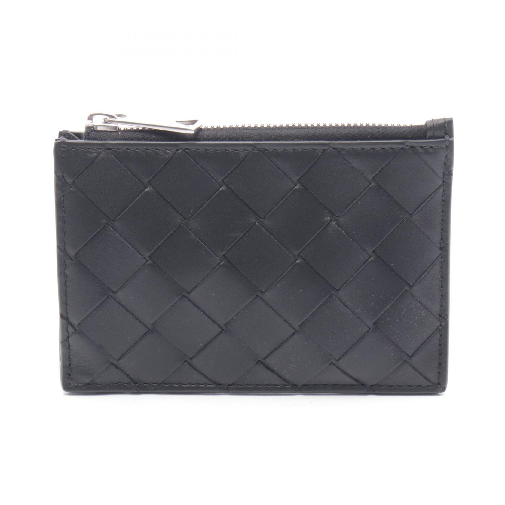 【5%OFFクーポン×ポイント5倍】ボッテガヴェネタ BOTTEGA VENETA イントレチャート キーポーチ コインケース 財布 レザー メンズ ブラック系 749439VCPQ38803 【新品】
