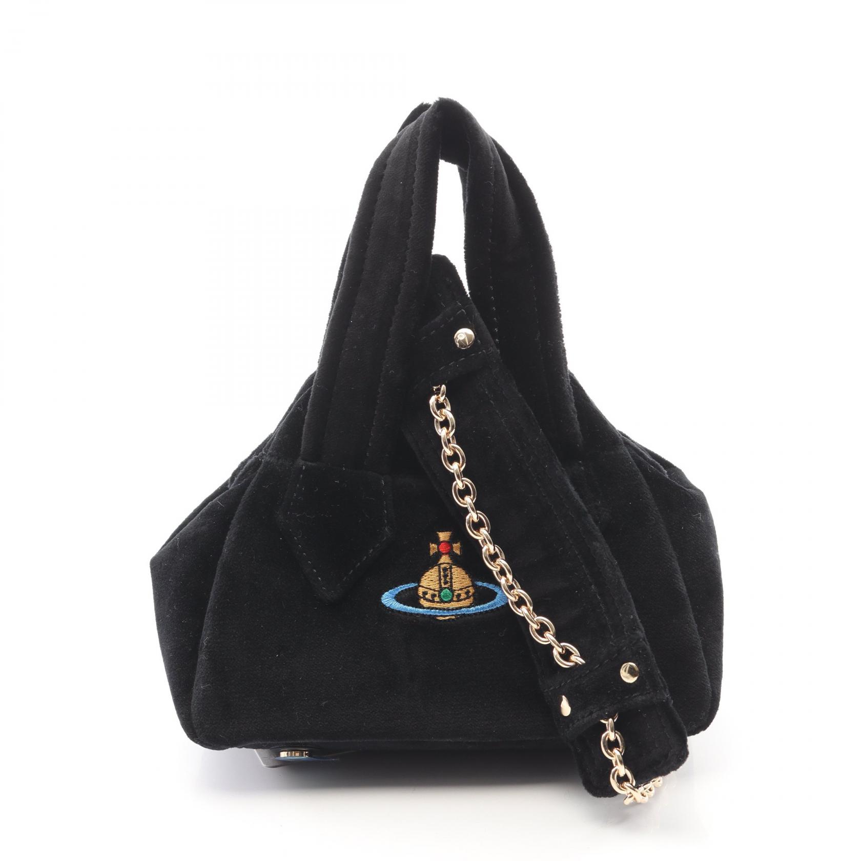 【15%OFFクーポン 7/26 9:59〆】ヴィヴィアンウエストウッド Vivienne Westwood ARCHIVE YASMINE MINI ヤスミン ミニ オーブ ハンドバッグ バッグ ファブリック レディース ブラック系 47030007WW00ZLN401 【新品】|Brandoff銀座