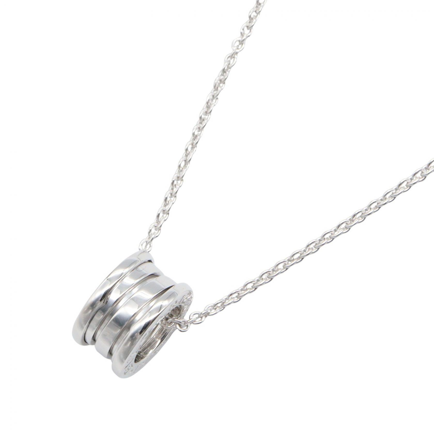 【10%OFFクーポン対象】ブルガリ BVLGARI B-zero1 ビーゼロワン ネックレス ネックレス ジュエリー K18WG（ホワイトゴールド） レディース シルバー系 【中古】