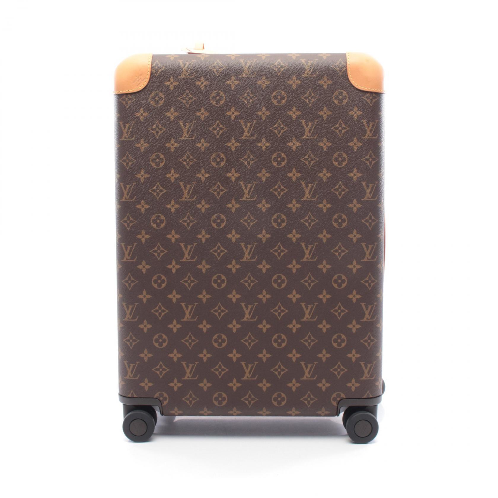 【P5倍×15%OFFクーポン】ルイ・ヴィトン LOUIS VUITTON ホライゾン50 キャリーバッグ バッグ PVCコーティングキャンバス レザー モノグラム メンズ レディース ブラウン系 M23209 【中古】