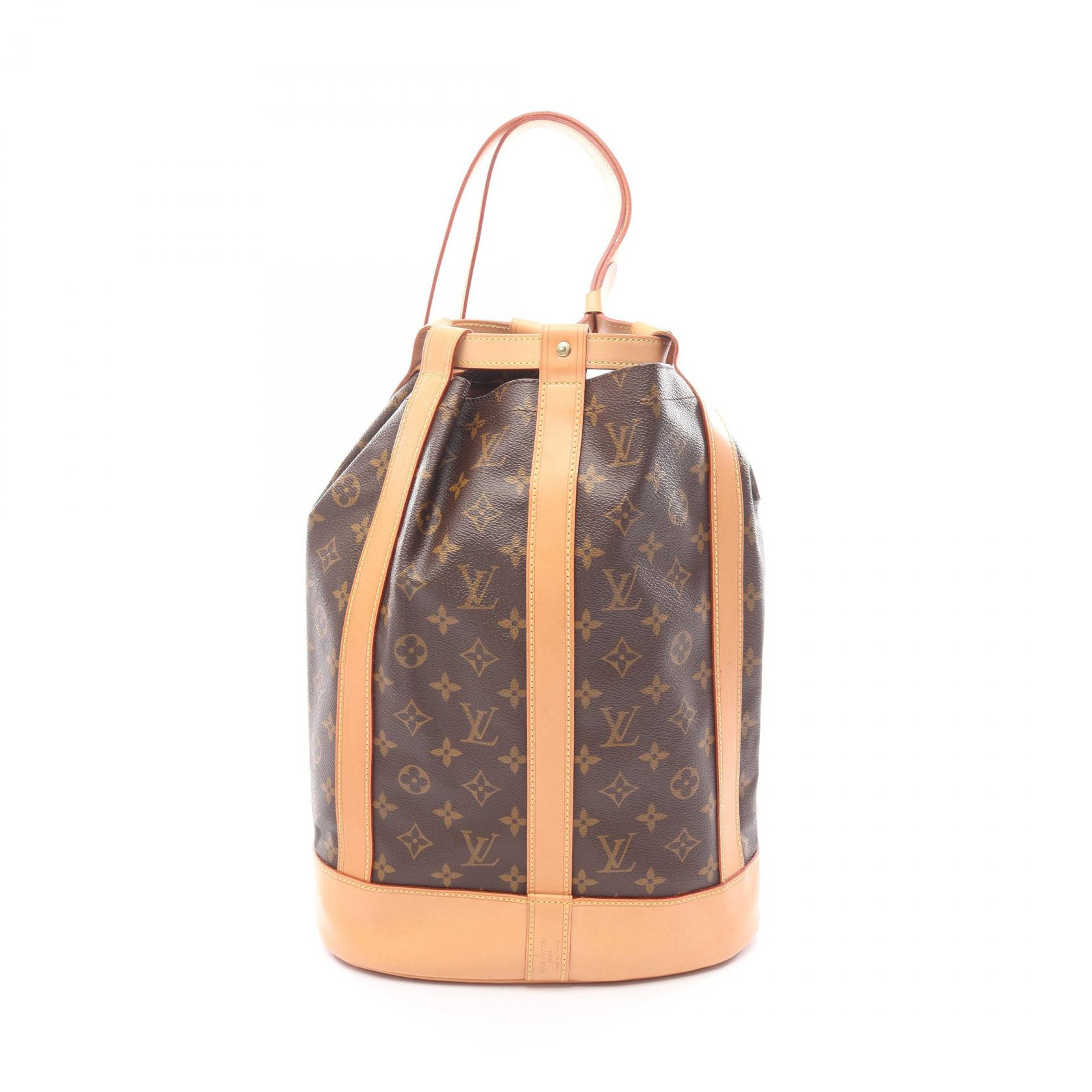 【P5倍×5%OFFクーポン】ルイ・ヴィトン LOUIS VUITTON ランドネPM ショルダーバッグ バッグ PVCコーティングキャンバス レザー モノグラム レディース ブラウン系 M42243 【中古】