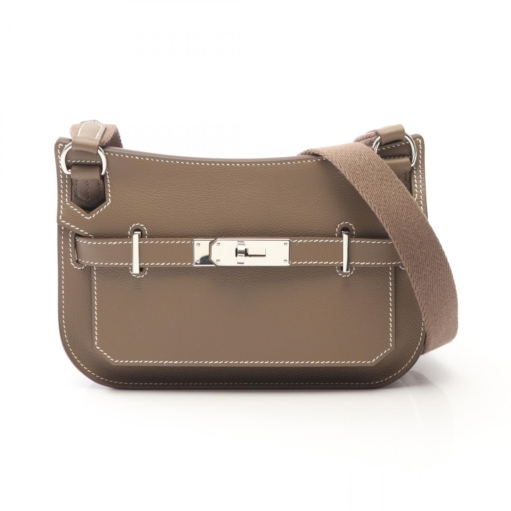【10%OFFクーポン対象】エルメス HERMES ジプシエール ミニ ショルダーバッグ バッグ レザー エバーカラー レディース グレー系 【中古】