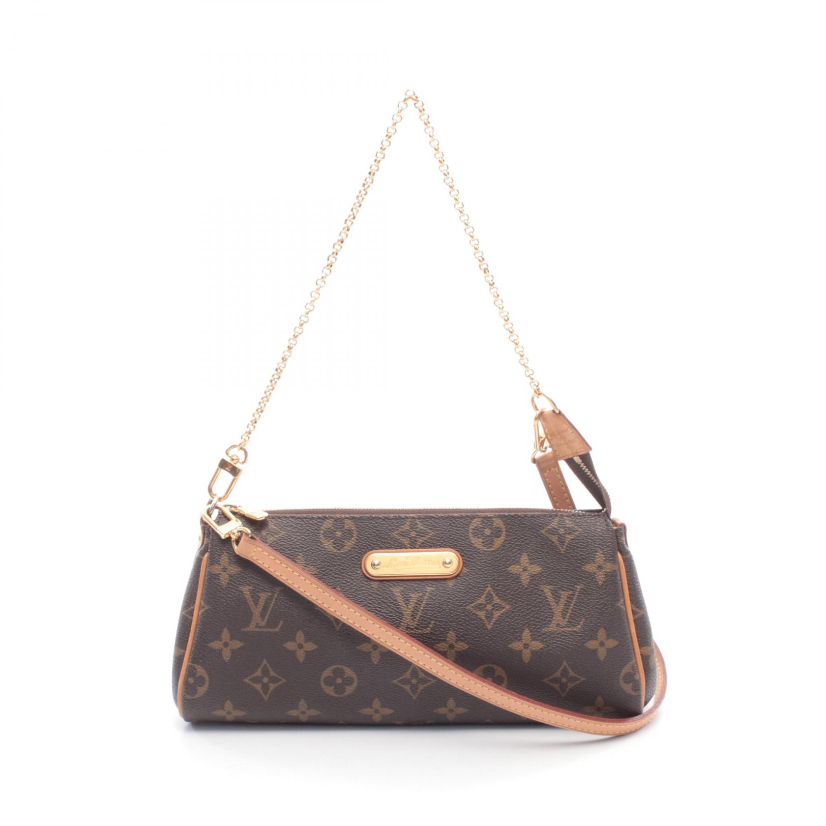 【1万円OFFクーポン対象】ルイ・ヴィトン LOUIS VUITTON エヴァ ショルダーバッグ バッグ PVCコーティングキャンバス レザー モノグラム レディース ブラウン系 M95567 【中古】