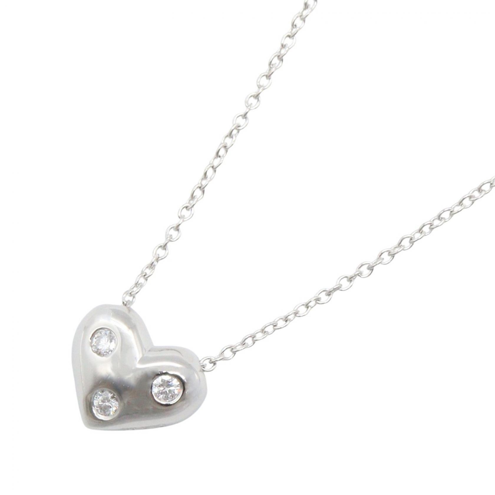 【1万円OFFクーポン対象】ティファニー TIFFANY＆CO ドッツネックレス 3PD ネックレス ジュエリー K18WG（ホワイトゴールド） ダイヤモンド レディース シルバー系 / クリア系 【中古】
