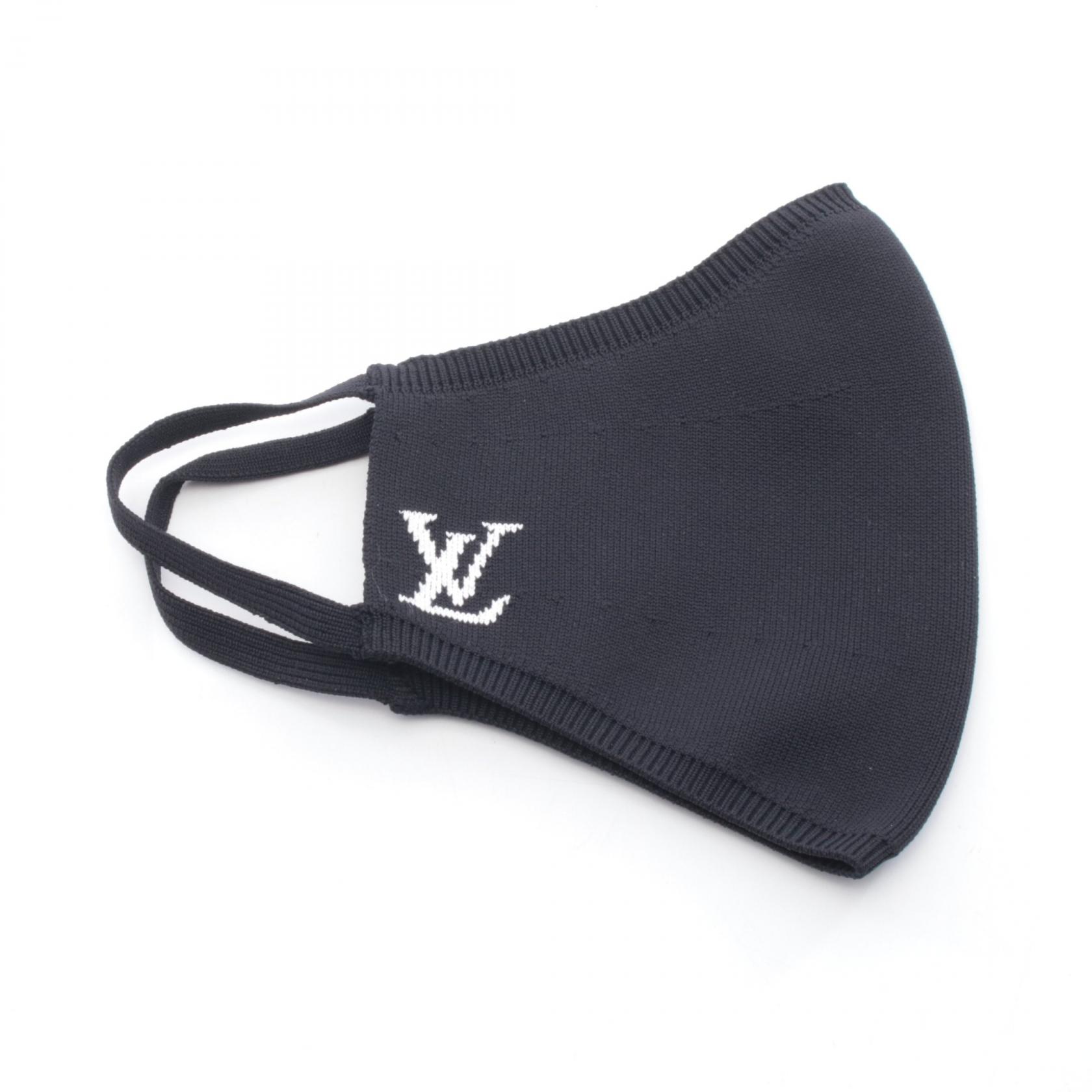 【10%OFFクーポン 7/26 9:59〆】 ルイ・ヴィトン LOUIS VUITTON マスク マイユ アクセサリー ナイロン レディース ブラック系 / ホワイト系 M76748 【中古】｜Brandoff銀座