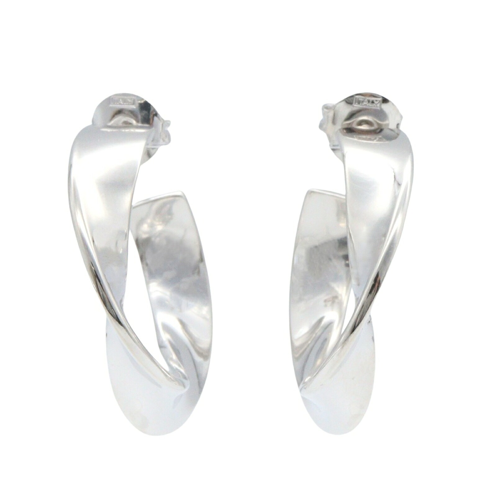 【10%OFFクーポン 7/26 9:59〆】 エムエムシックス MM6 フープ ピアス ピアス ジュエリー シルバー925 レディース シルバー系 SM6VG0067 【中古】|Brandoff銀座