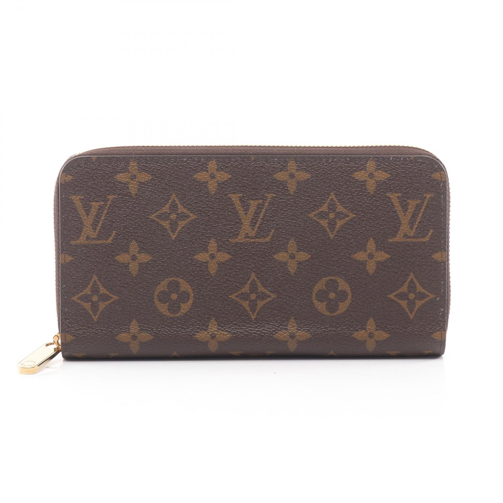【1万円OFFクーポン対象】ルイ・ヴィトン LOUIS VUITTON ジッピーウォレット ラウンド長財布 財布 レザー PVC モノグラム レディース ブラウン系 / ピンク系 M41894 【中古】