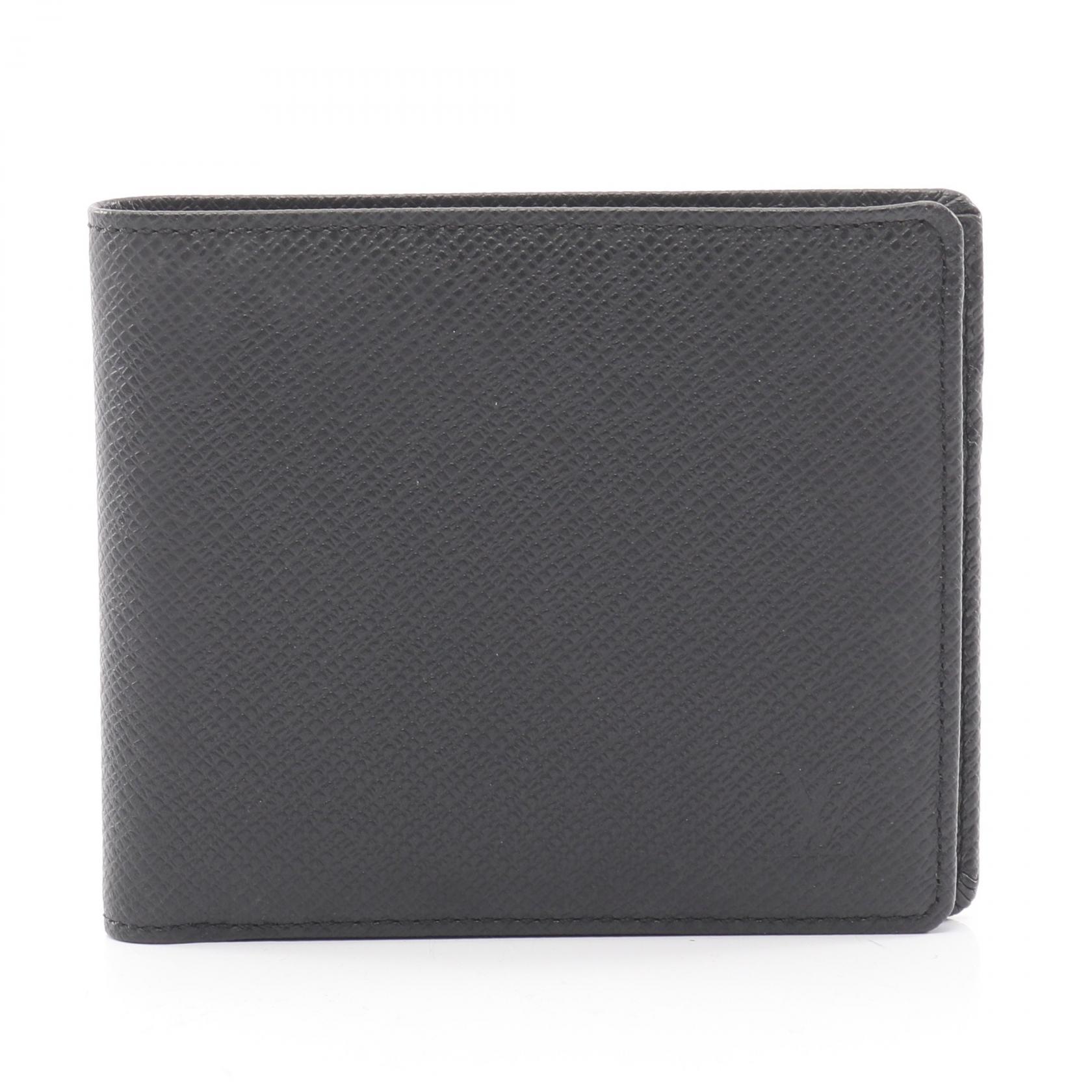 ルイ・ヴィトン LOUIS VUITTON ポルト ビエ カルト クレディ 札入れ 財布 レザー タイガ メンズ ブラック系 M30462 【中古】