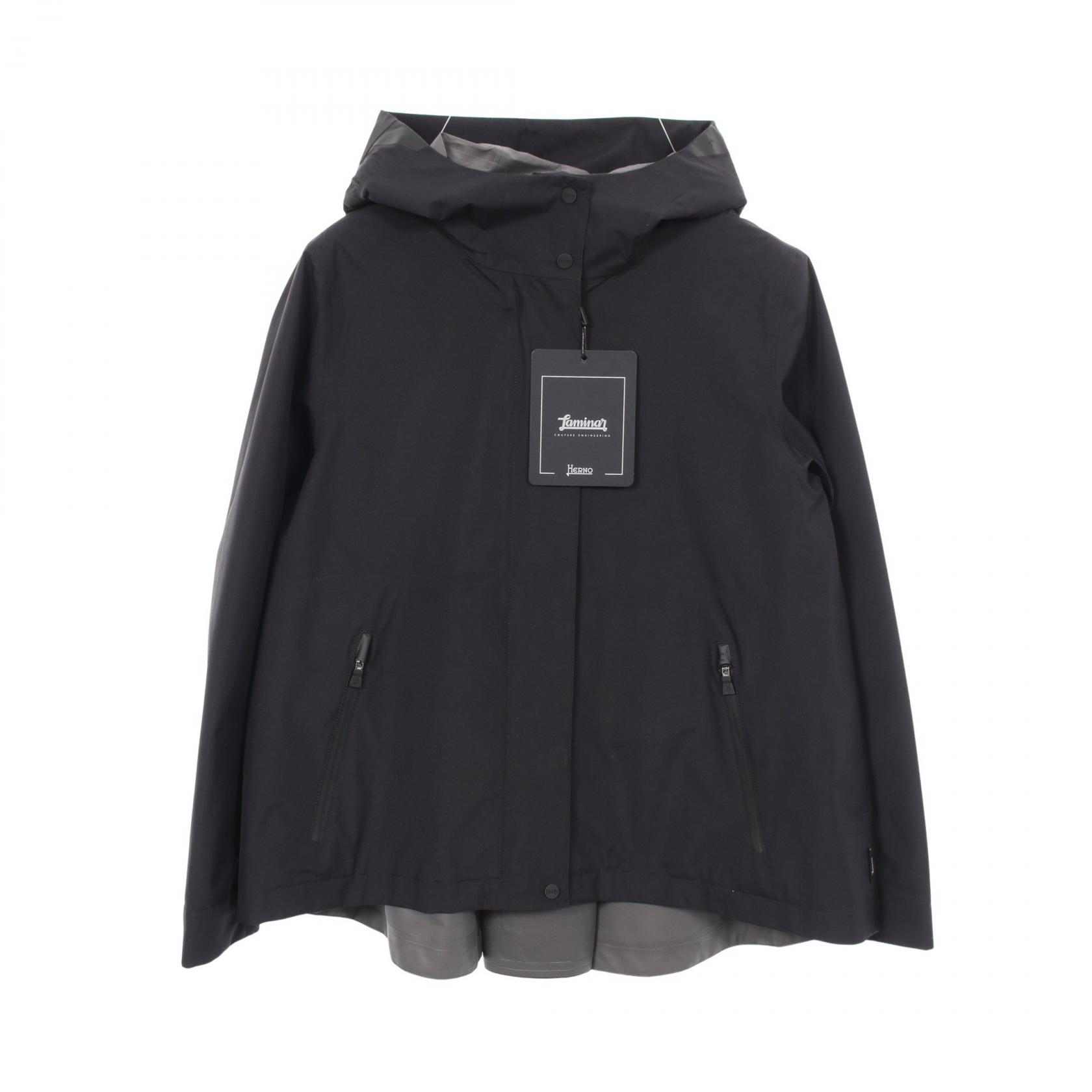 【P5倍×5%OFFクーポン】ヘルノ Herno Laminar ブルゾン 衣料品 アウター ポリエステル レディース ブラック系 GI00064DL11101930040 【新品】
