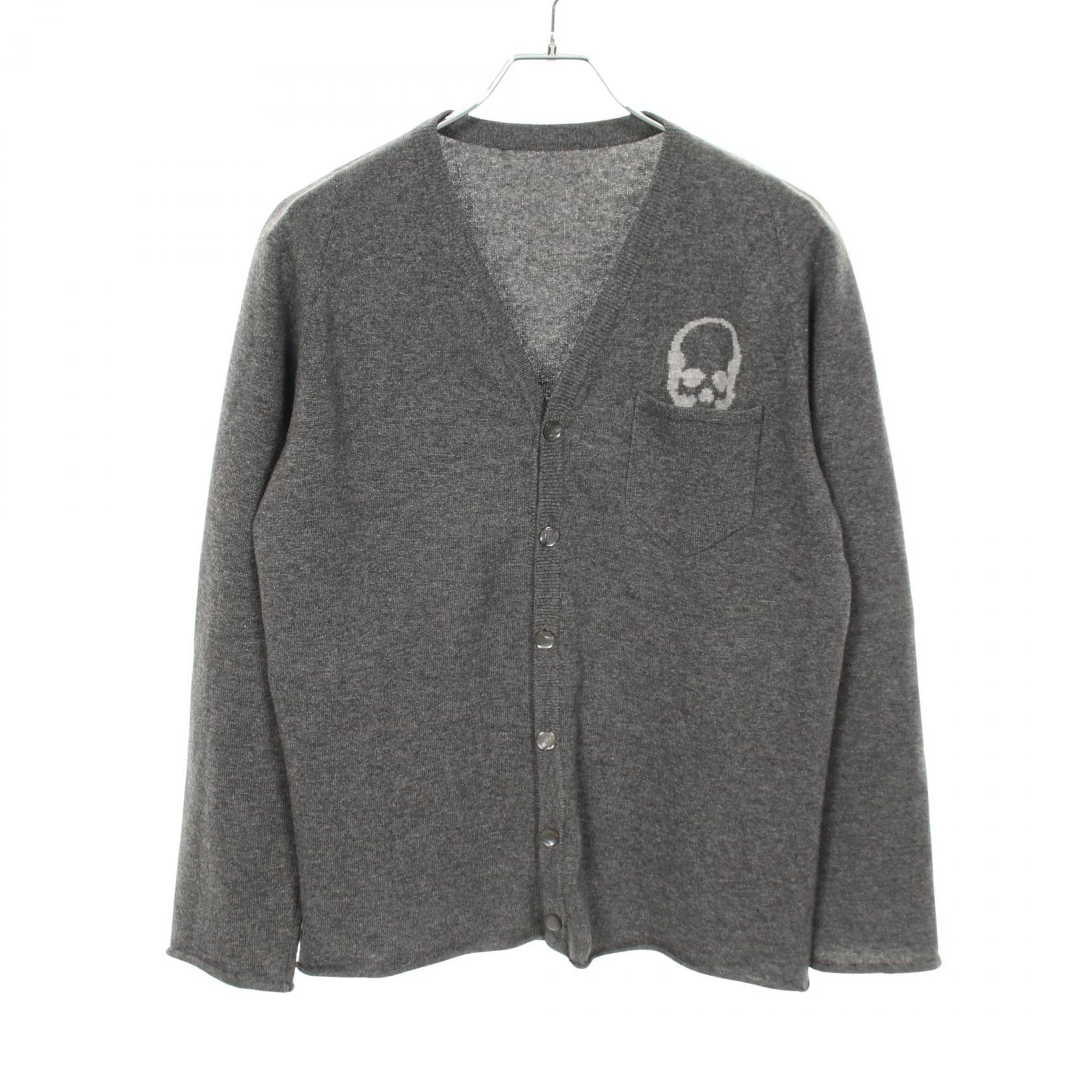 【10%OFFクーポン 7/26 9:59〆】 ルシアンペラフィネ Lucien Pellat-Finet カーディガン 衣料品 トップス カシミヤ メンズ グレー系 【中古】｜Brandoff銀座