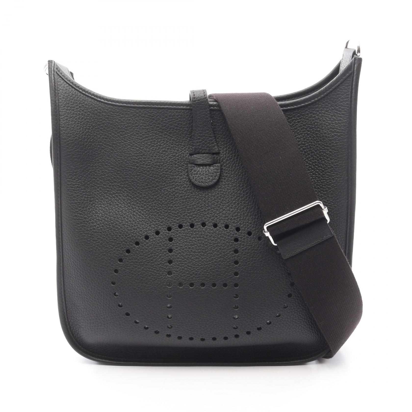 エルメス HERMES エヴリン 3 トロワ PM ショルダーバッグ バッグ レザー トリヨンクレマンス トリヨンクレマンス レディース ブラック系 【中古】