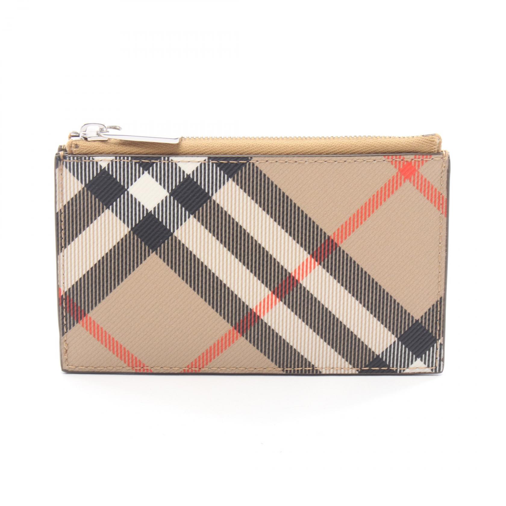 【5千円OFFクーポン対象】バーバリー BURBERRY コインケース 財布 PVC メンズ レディース ベージュ系 / マルチカラー 8091900A2021 【新品】