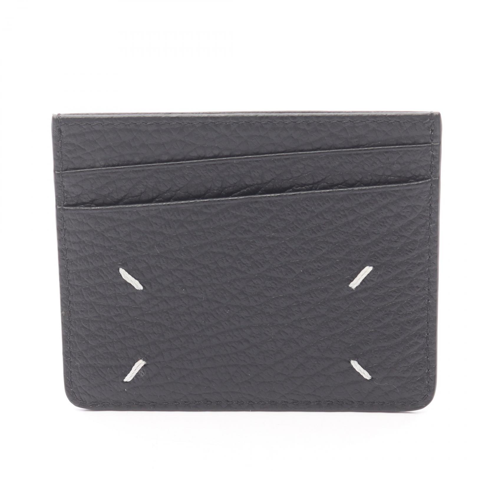 メゾン マルジェラ Maison Margiela カードケース アクセサリー レザー メンズ レディース ブラック系 SA1VX0006P4455T8013 【新品】