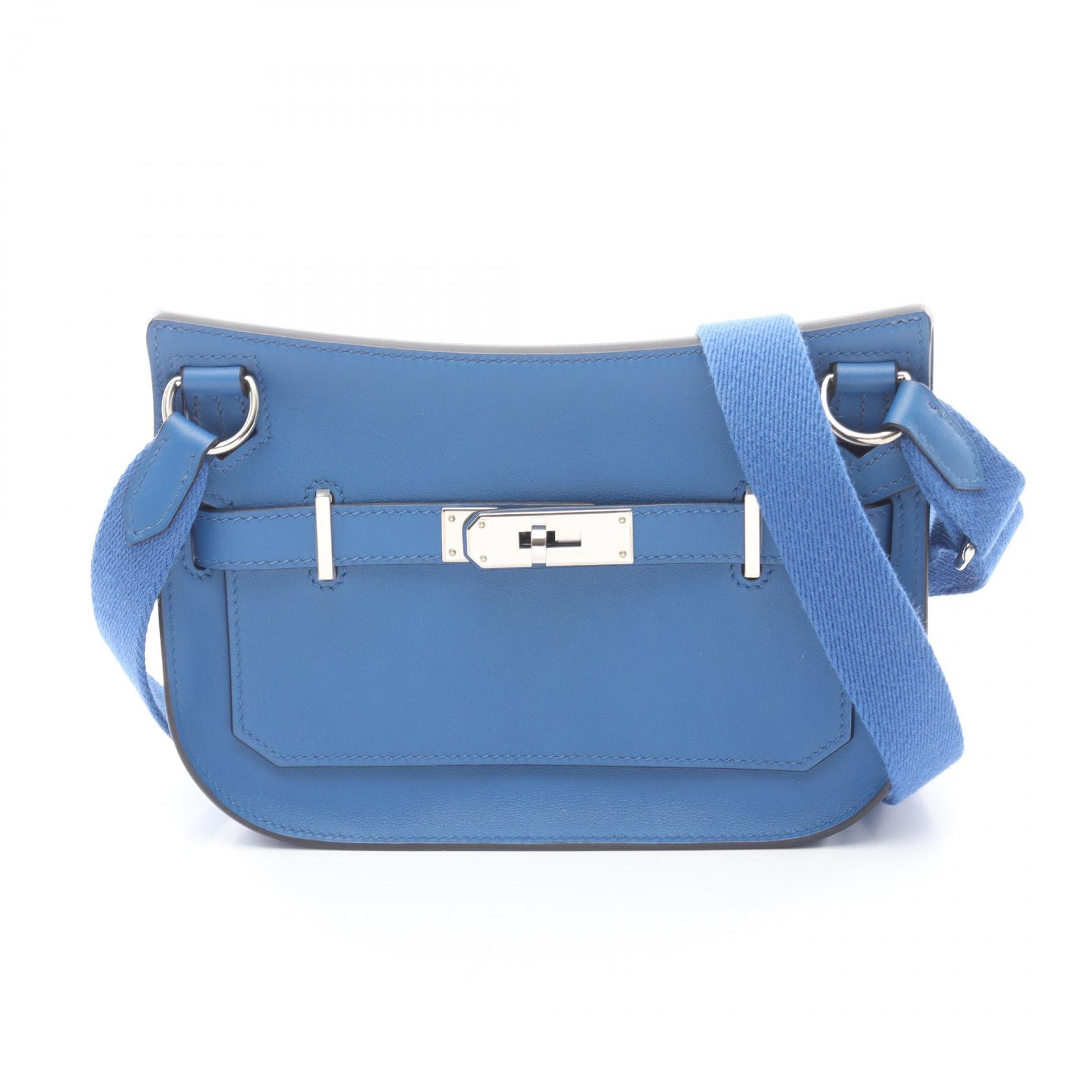 【P5倍×5%OFFクーポン】エルメス HERMES ジプシエール ミニ ショルダーバッグ バッグ ヴォースイフト ヴォースイフト レディース ブルー系 083982CK 【中古】