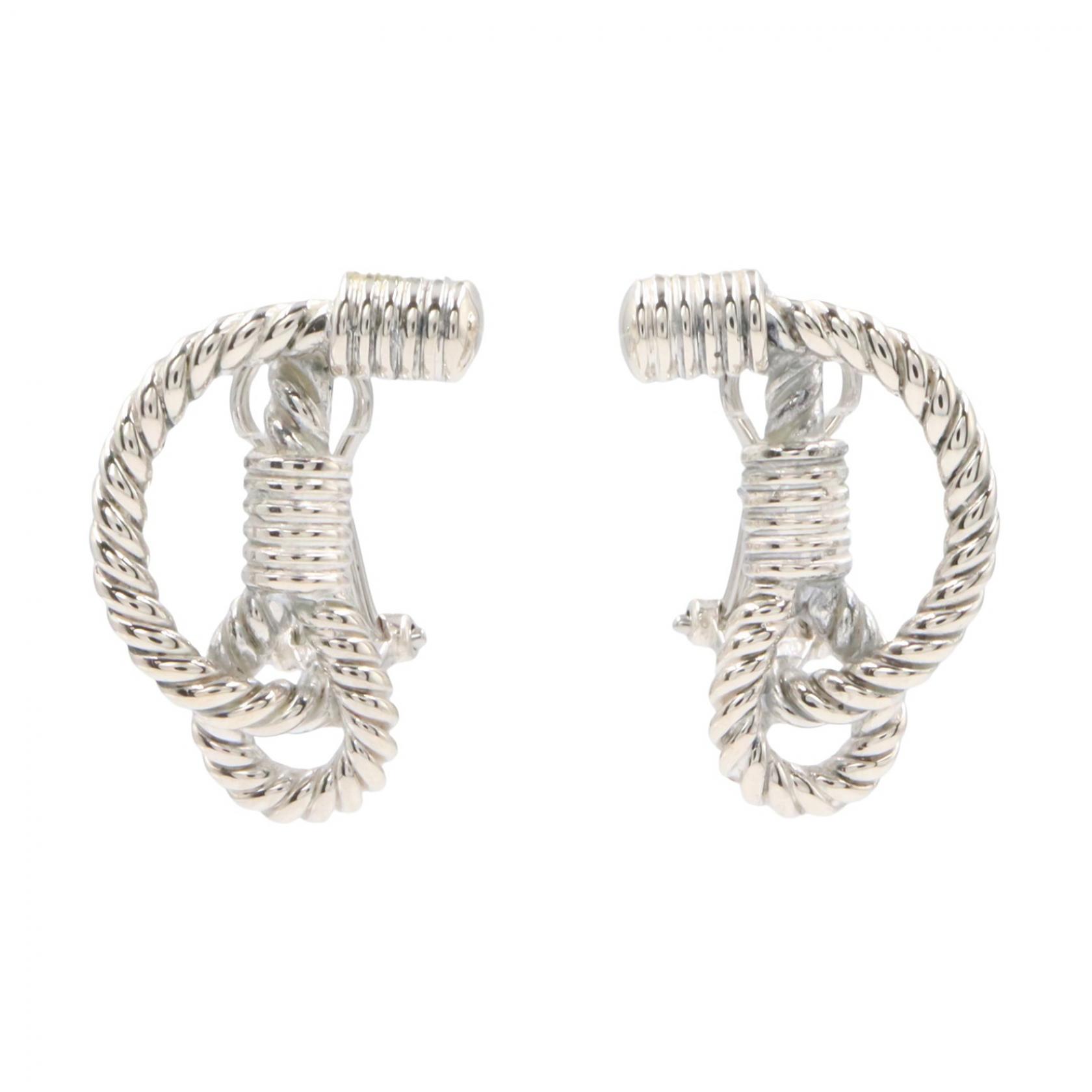 【10%OFFクーポン 7/26 9:59〆】 エルメス HERMES ロープ イヤリング イヤリング ジュエリー シルバー925 レディース シルバー系 【中古】|Brandoff銀座