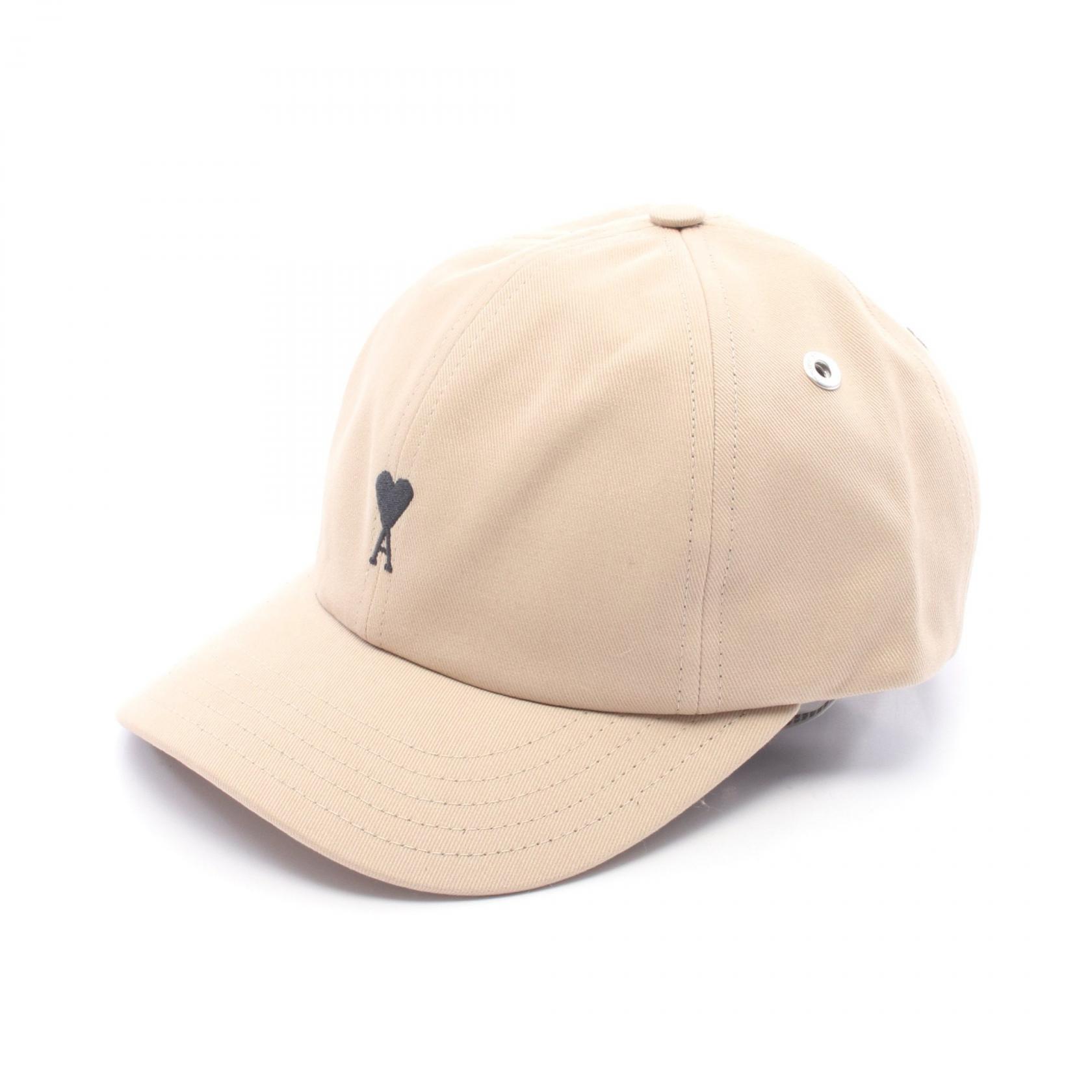 アミ AMI Ami de Coeur キャップ 帽子 コットン メンズ レディース ベージュ系 UCP265.AW0041A036 【新品】
