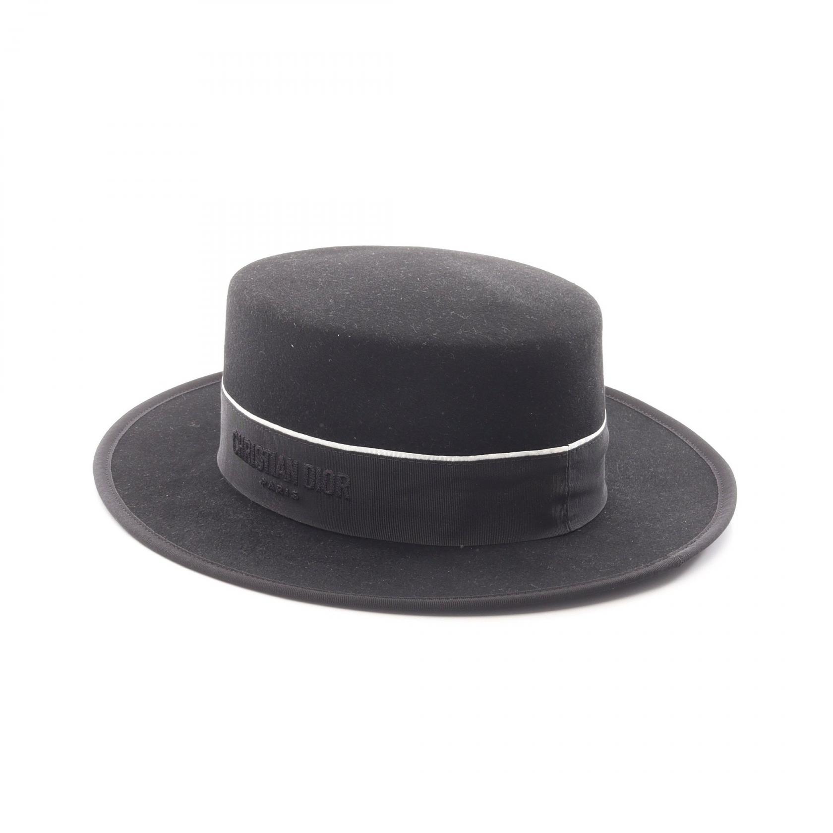 【5%OFFクーポン×ポイント5倍】ディオール Dior ハット 帽子 ラパン レディース ブラック系 【中古】