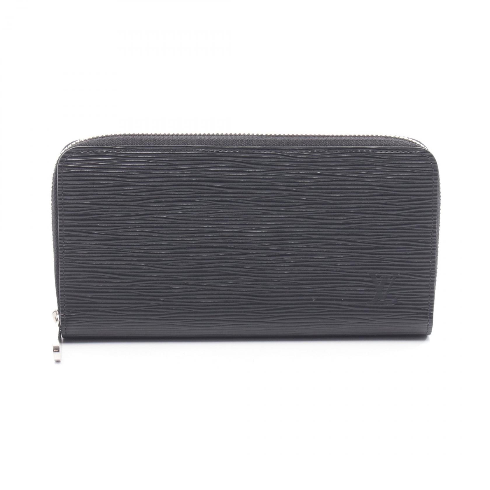 【5千円OFFクーポン対象】ルイ・ヴィトン LOUIS VUITTON ジッピーウォレット ラウンド長財布 財布 レザー エピ メンズ ブラック系 M61857 【中古】