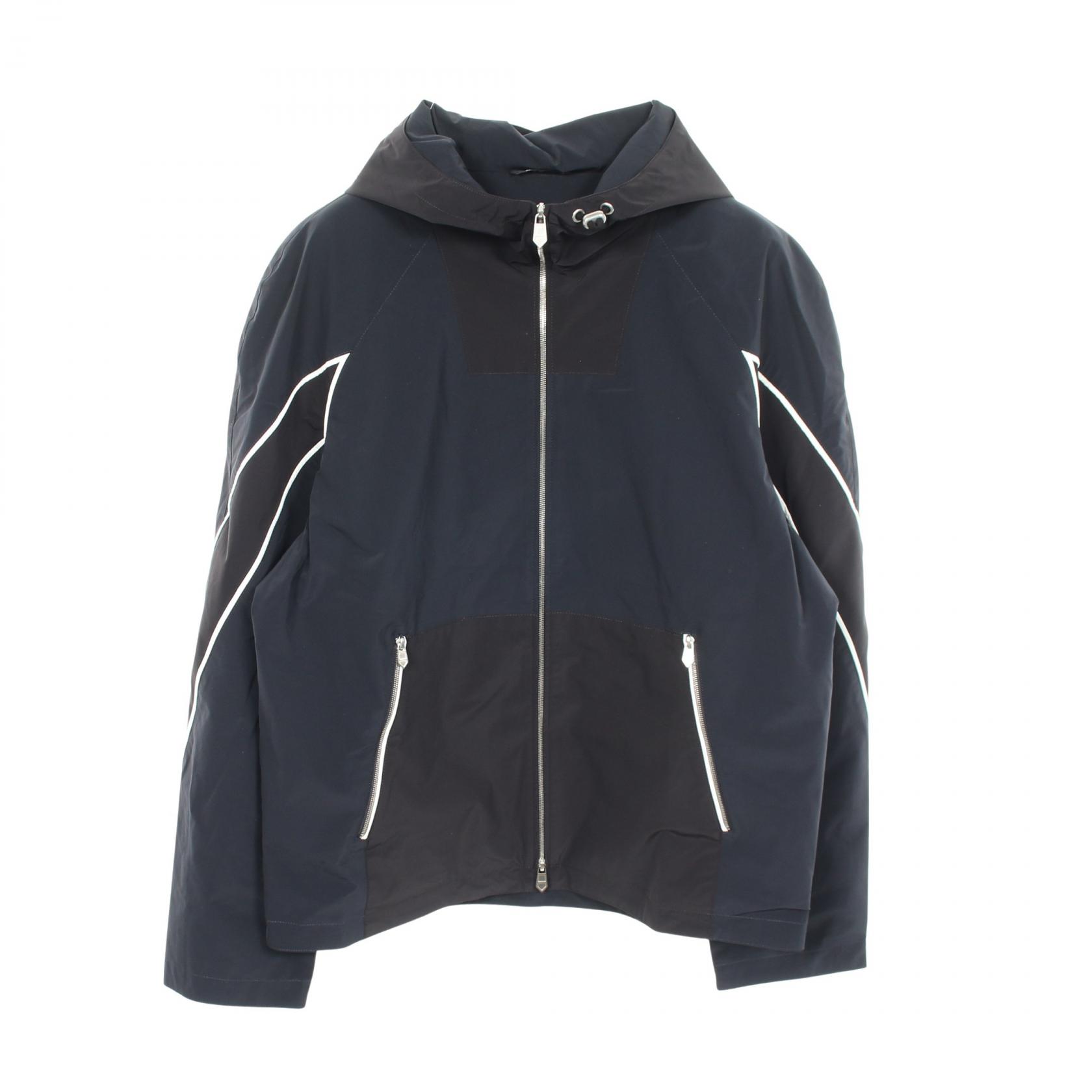 エルメス HERMES マウンテンパーカー 衣料品 アウター ナイロン メンズ ネイビー系 / ブラック系 【中古】｜Brandoff銀座
