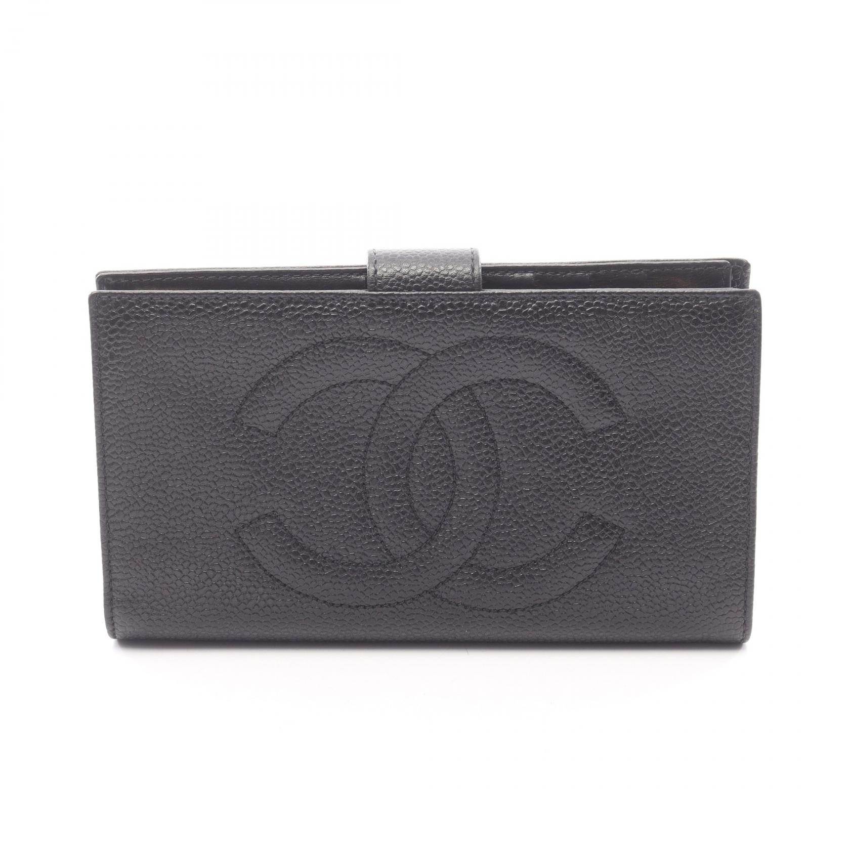 楽天市場】シャネル Chanel A48651 長財布 キャビアスキン ブラック 2 