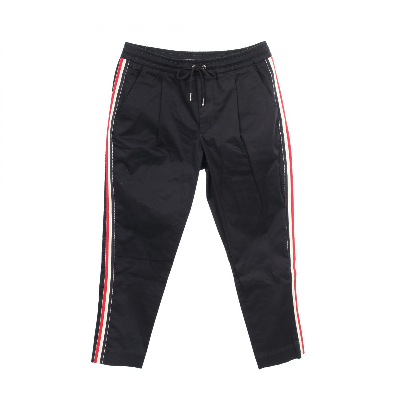 【P5倍×5%OFFクーポン】モンクレール MONCLER パンツ 衣料品 ボトムス コットン メンズ ネイビー系 1141500 【中古】