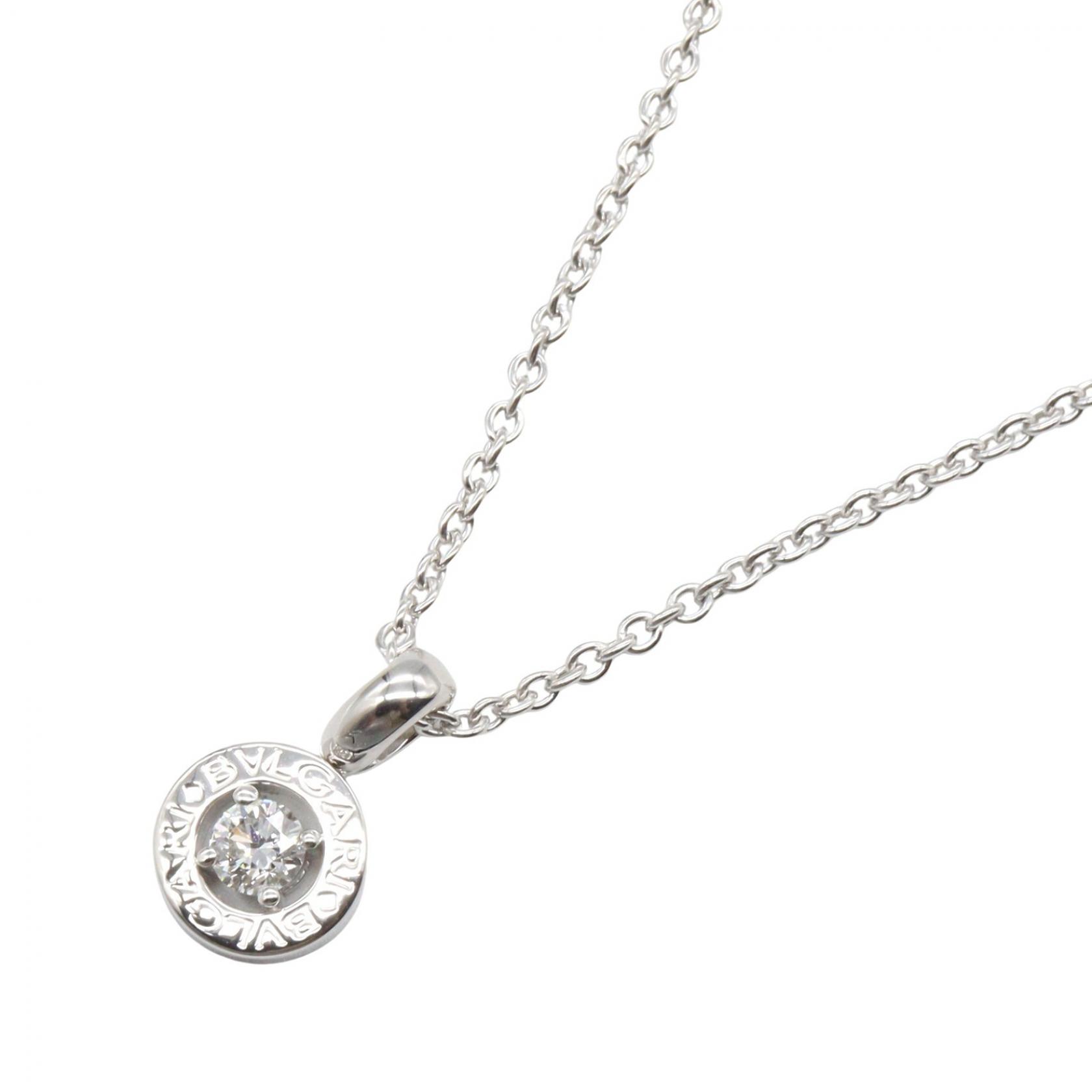 【10%OFFクーポン対象】ブルガリ BVLGARI ブルガリ ブルガリ ダイヤ ネックレス ネックレス ジュエリー K18WG（ホワイトゴールド） ダイヤモンド レディース シルバー系 / クリア系 【中古】