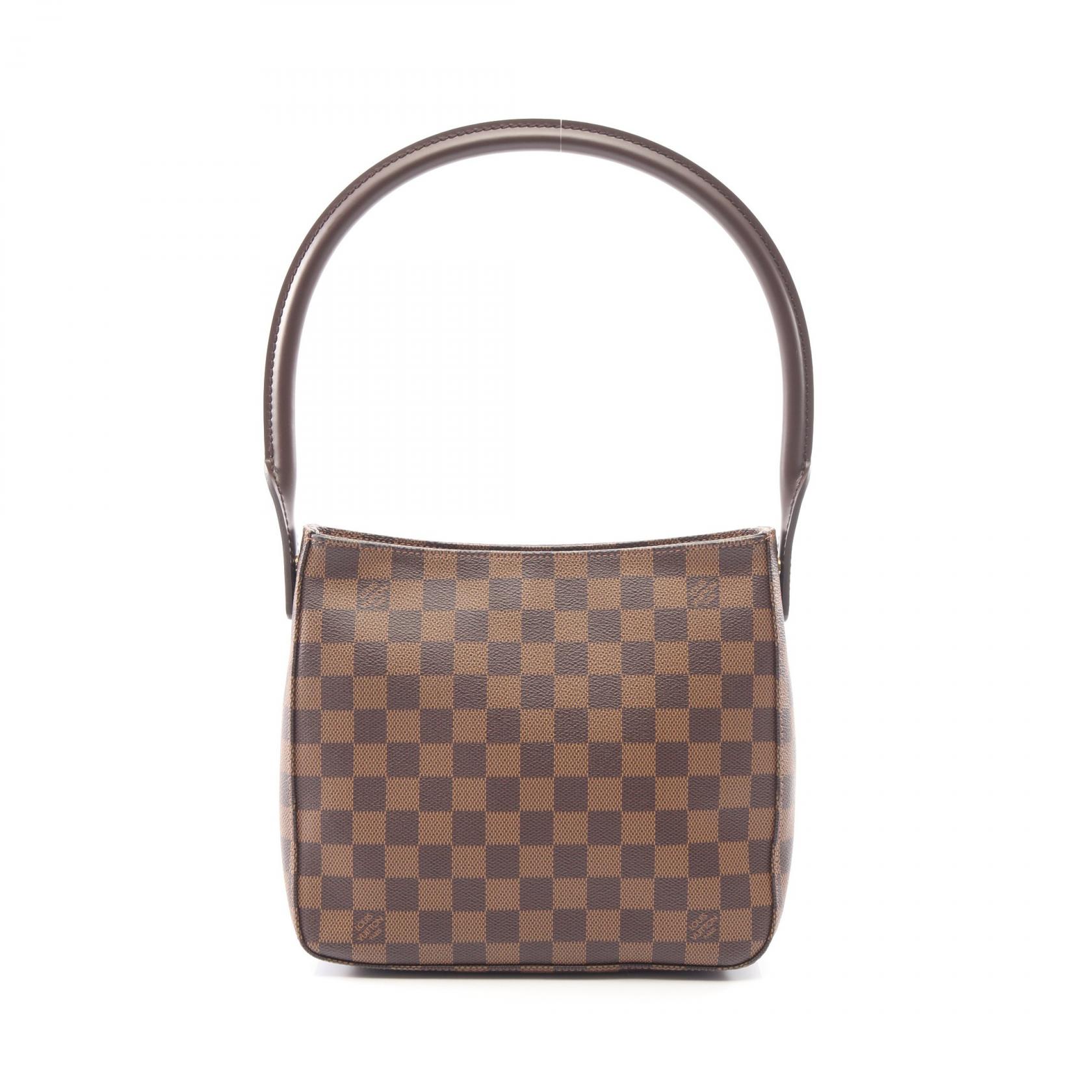 【5%OFFクーポン×ポイント5倍】ルイ・ヴィトン LOUIS VUITTON ルーピングMM ショルダーバッグ バッグ PVCコーティングキャンバス レザー ダミエ レディース ブラウン系 N51157 【中古】