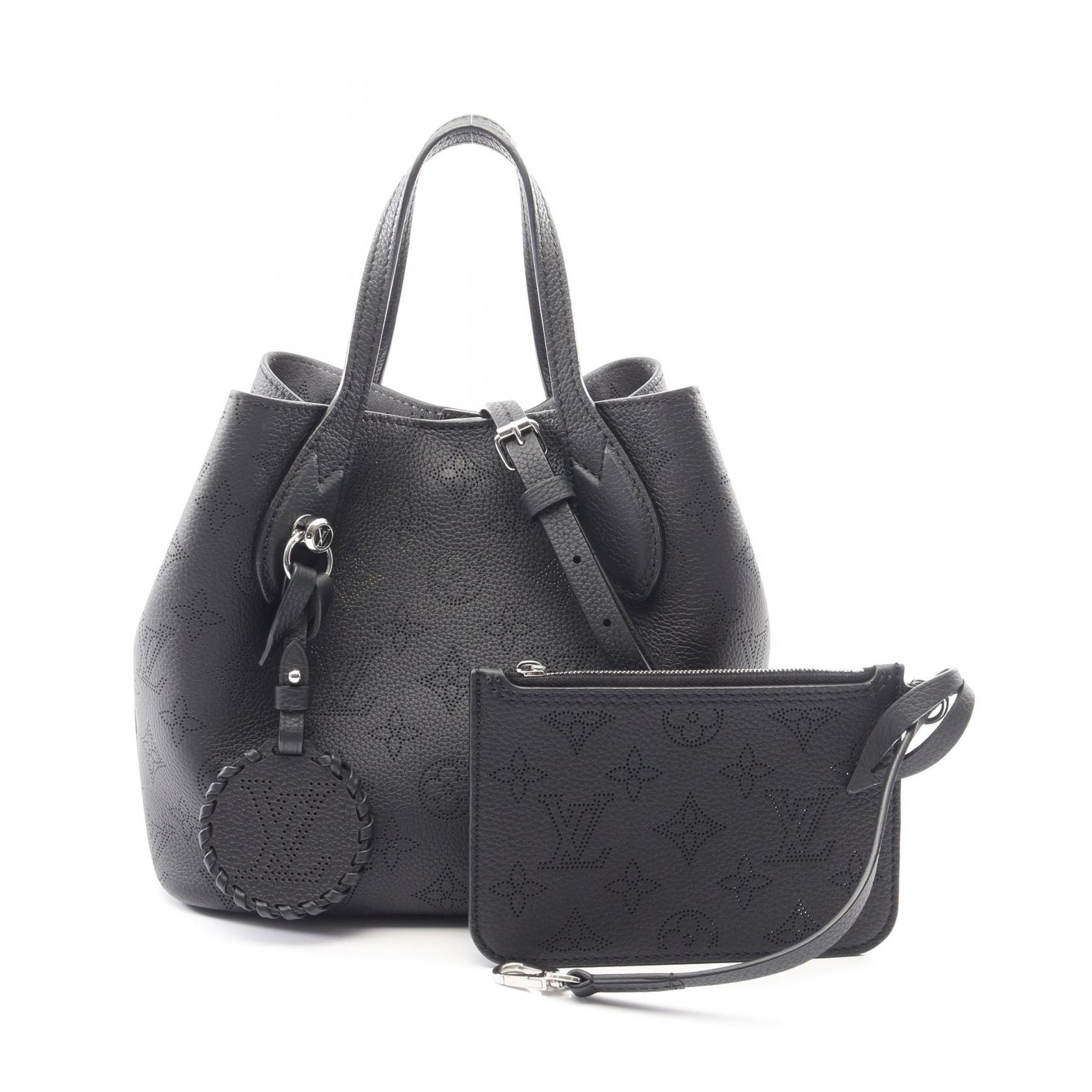 【10%OFFクーポン対象】ルイ・ヴィトン LOUIS VUITTON ブロッサムPM 2WAY ハンドバッグ バッグ レザー マヒナ レディース ブラック系 M21848 【中古】