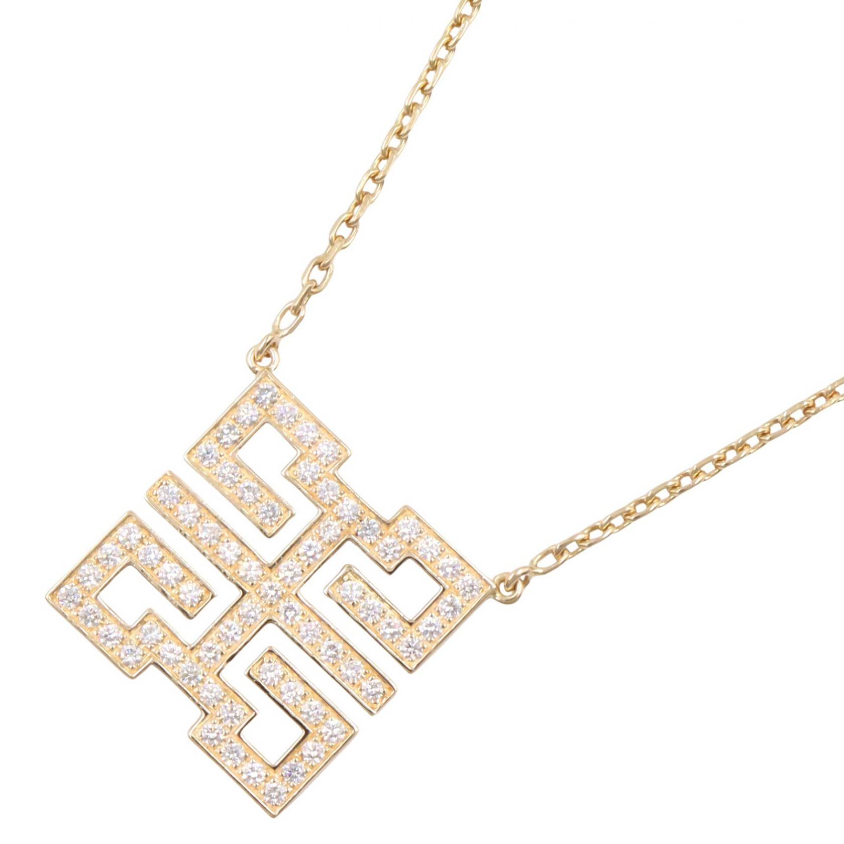 【5%OFFクーポン×ポイント5倍】カルティエ CARTIER ドラゴンミニ ウィッシュノット ダイヤ ネックレス ネックレス ジュエリー K18（イエローゴールド） ダイヤモンド レディース ゴールド系 / クリア系 N3020400 【中古】
