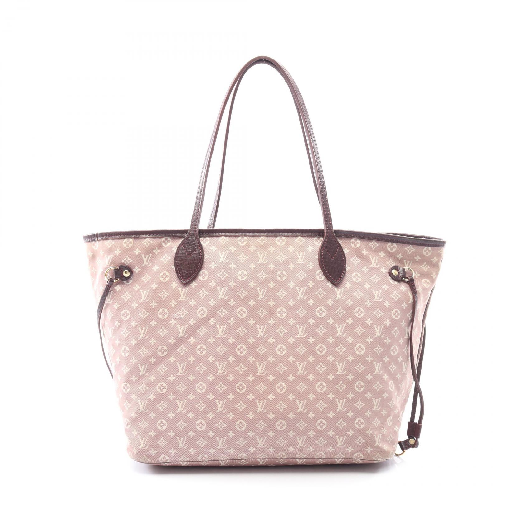 ルイ・ヴィトン LOUIS VUITTON ネヴァーフルMM トートバッグ バッグ キャンバス レザー モノグラム・イディール レディース ボルドー系 / アイボリー系 M40515 【中古】