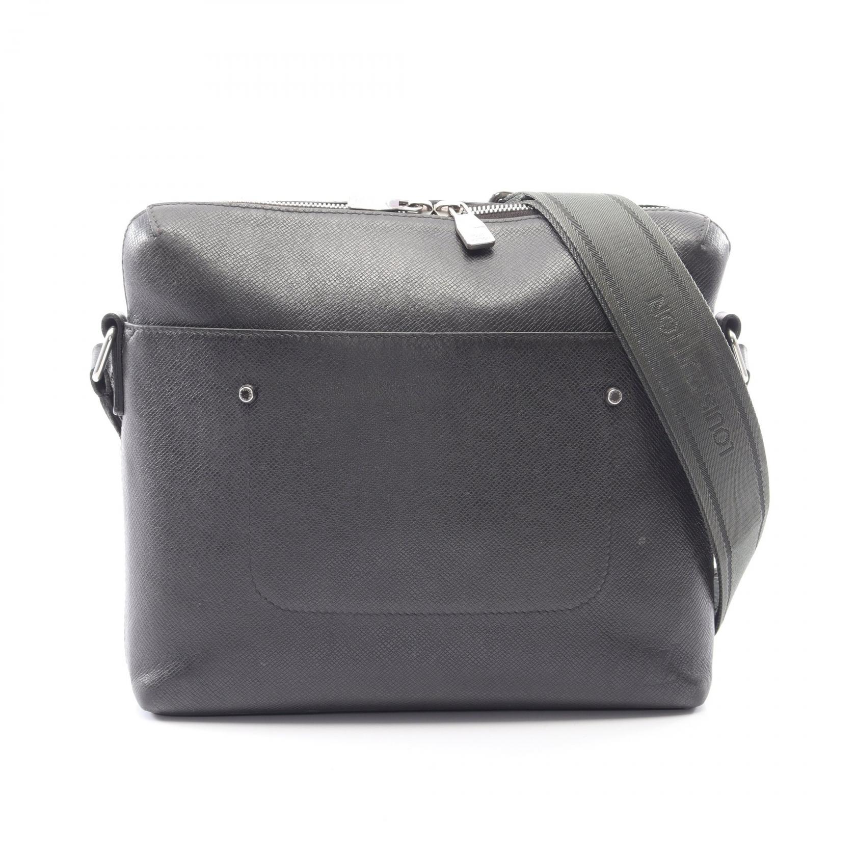 ルイ・ヴィトン LOUIS VUITTON グリゴリ メッセンジャー ショルダーバッグ バッグ レザー タイガ メンズ ブラック系 M30238 【中古】