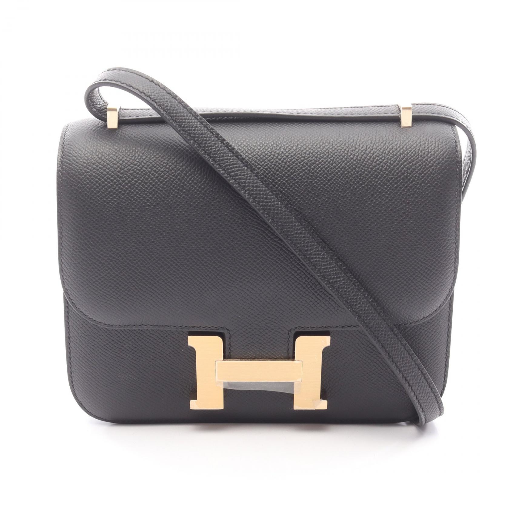 エルメス HERMES コンスタンス3 ミニ ショルダーバッグ バッグ レザー ヴォーエプソン ヴォーエプソン レディース ブラック系 【中古】