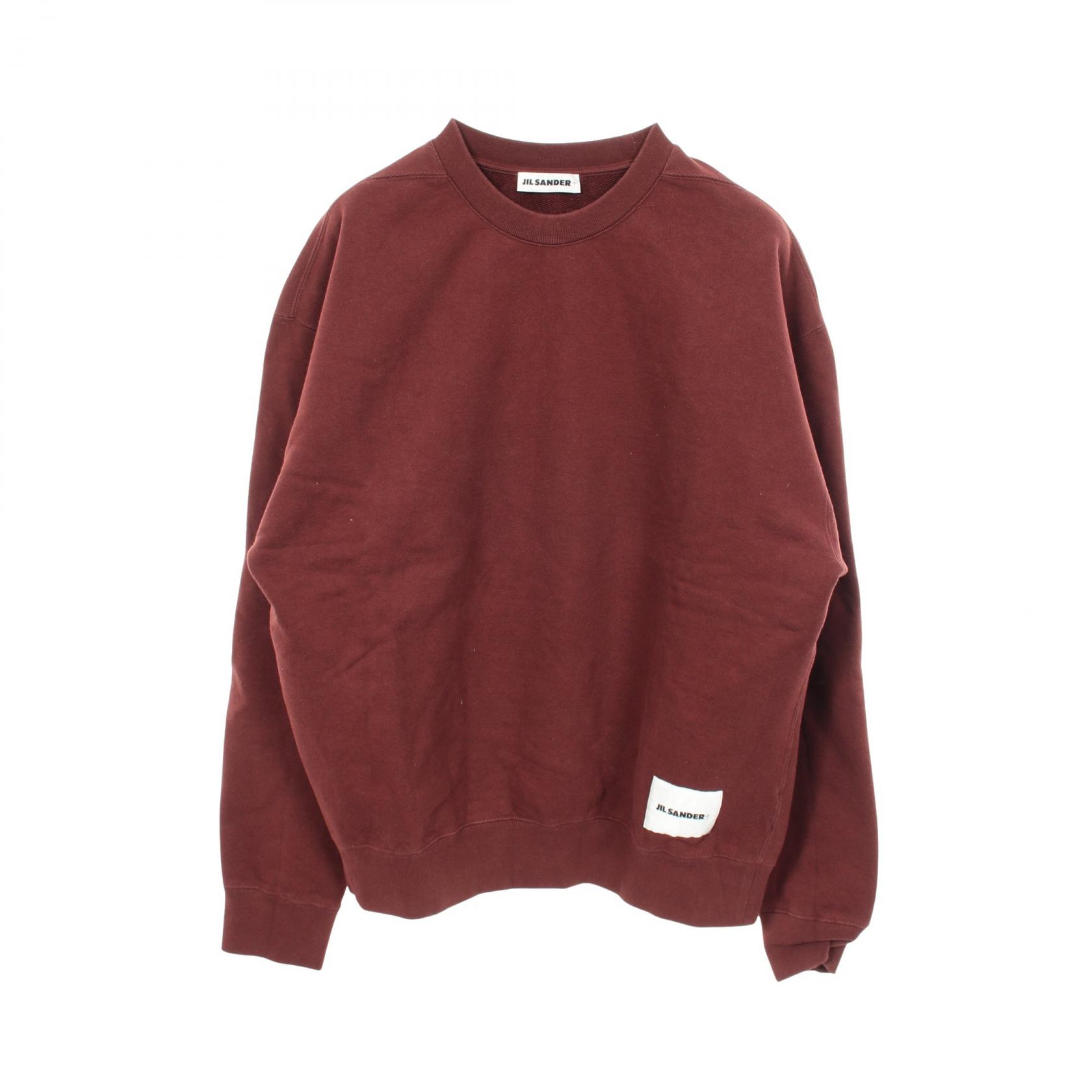 ジルサンダープラス JIL SANDER＋ クルーネック スウェット 衣料品 トップス コットン メンズ ブラウン系 【中古】