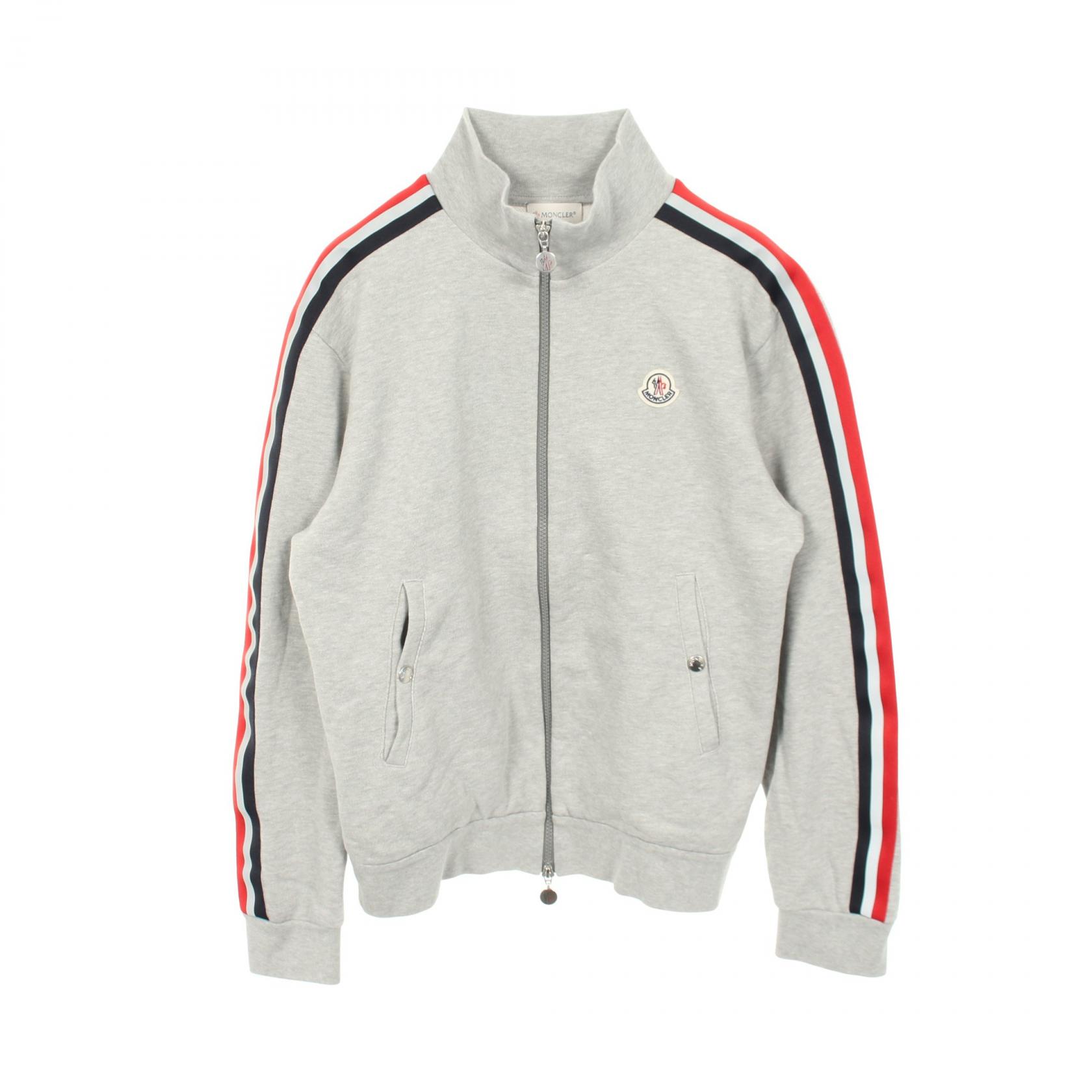 【5千円OFFクーポン対象】モンクレール MONCLER トリコロール 衣料品 アウター コットン メンズ グレー系 8G75300 【中古】 36,400円