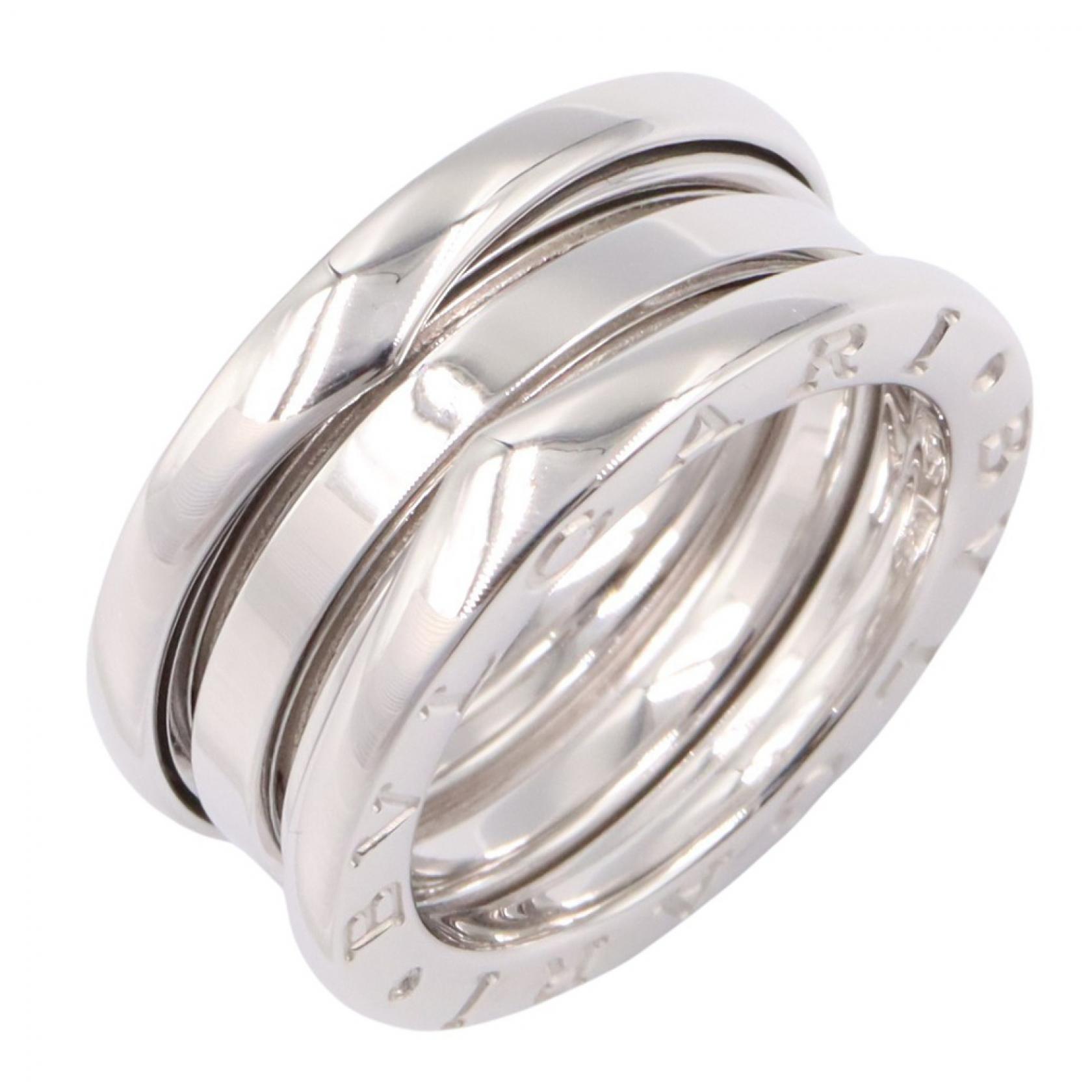 【10%OFFクーポン対象】ブルガリ BVLGARI B-zero1 ビーゼロワン リング 3バンド リング・指輪 ジュエリー K18WG（ホワイトゴールド） レディース シルバー系 【中古】