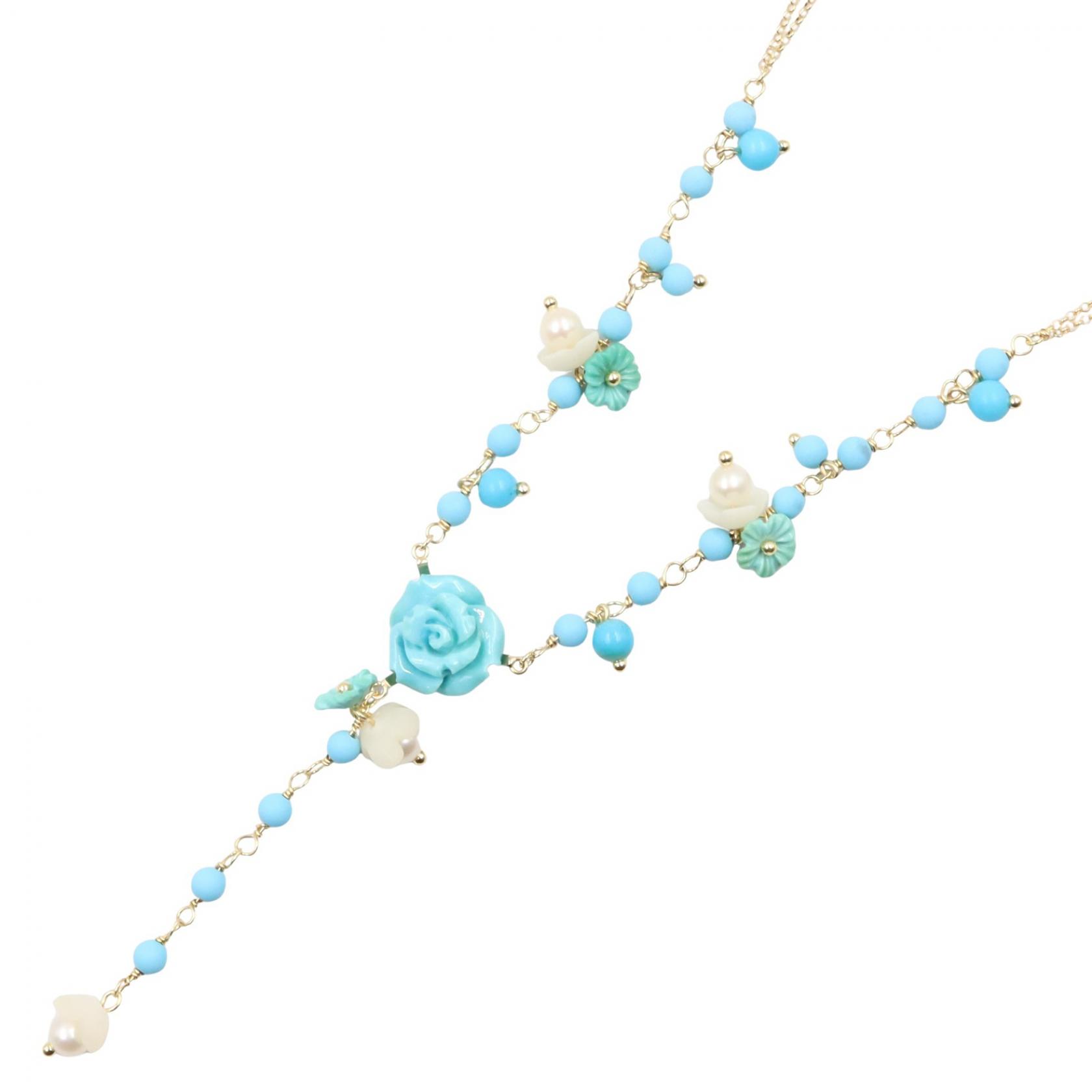 【10%OFFクーポン 7/26 9:59〆】 ジュエリー JEWELRY ネックレス ネックレス ジュエリー K18(イエローゴールド) レディース ゴールド系 / ブルー系 / ホワイト系 K18 6.8g 【中古】|Brandoff銀座
