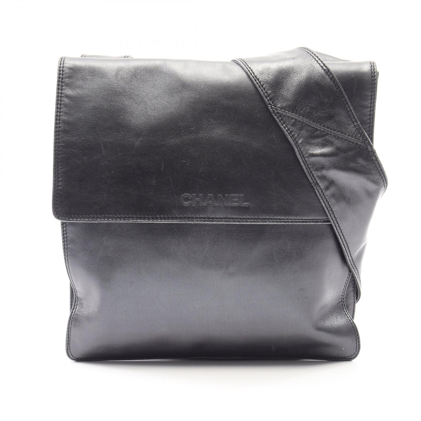 【15%OFFクーポン 7/26 9:59〆】シャネル CHANEL ショルダーバッグ バッグ レザー レディース ブラック系 【中古】|Brandoff銀座