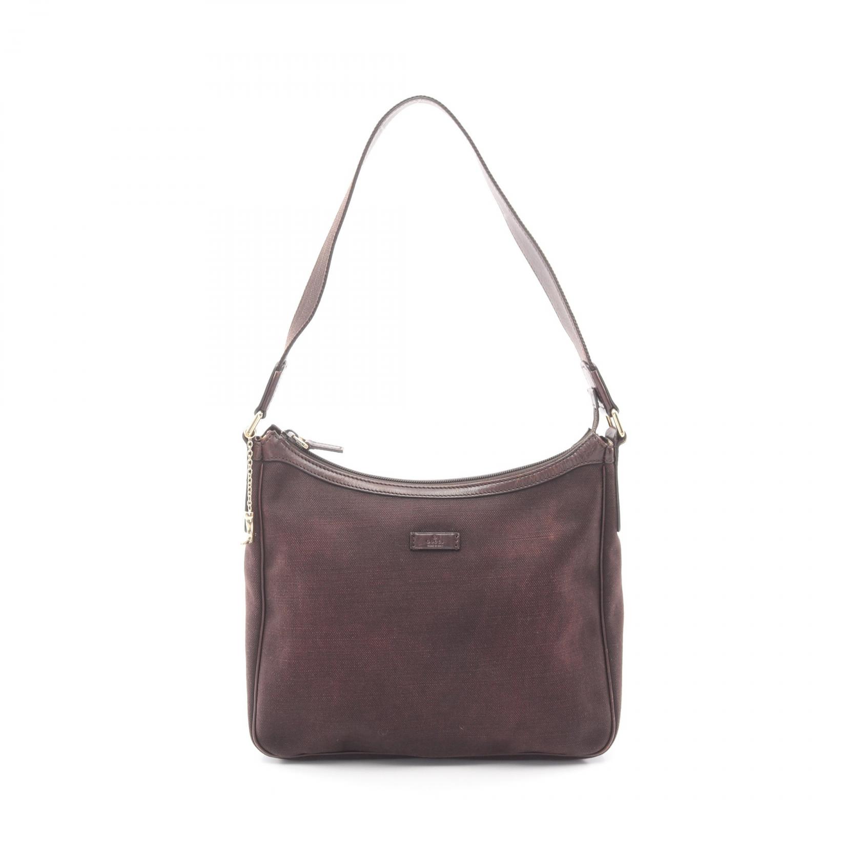 グッチ GUCCI ショルダーバッグ バッグ キャンバス レザー レディース ブラウン系 264219 【中古】