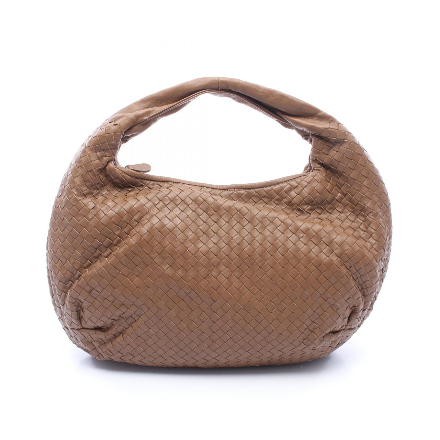 【15%OFFクーポン 7/26 9:59〆】ボッテガヴェネタ BOTTEGA VENETA イントレチャート ショルダーバッグ バッグ ラムスキン（羊革） レディース ブラウン系 【中古】｜Brandoff銀座