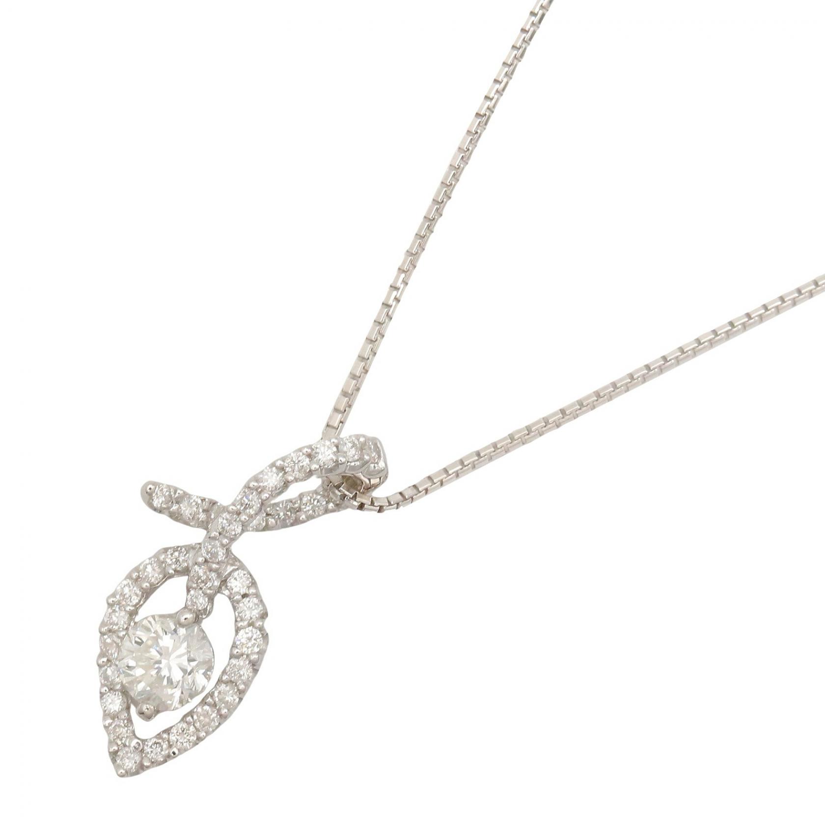 ジュエリー JEWELRY ダイヤ ネックレス ネックレス ジュエリー K18WG（ホワイトゴールド） ダイヤモンド レディース クリア系 / シルバー系 ﾀﾞｲﾔ 6.1g 【中古】｜Brandoff銀座