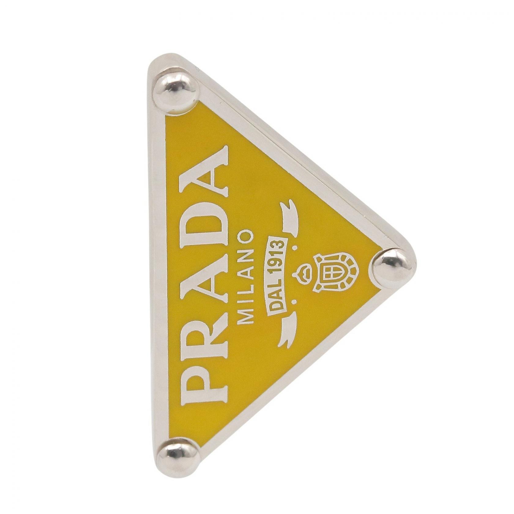 【10%OFFクーポン 7/26 9:59〆】 プラダ PRADA 1JO722 SV925 右耳用 イヤリング ジュエリー シルバー925 メンズ レディース イエロー系 / シルバー系 1JO722 【中古】|Brandoff銀座