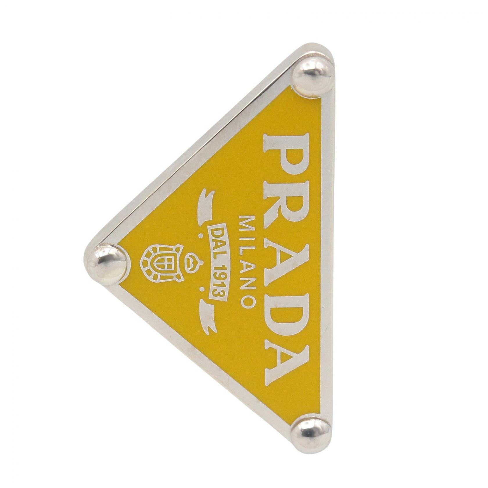 【10%OFFクーポン 7/26 9:59〆】 プラダ PRADA 1JO722 SV925 左耳用 イヤリング ジュエリー シルバー925 メンズ レディース イエロー系 / シルバー系 1JO722 【中古】|Brandoff銀座