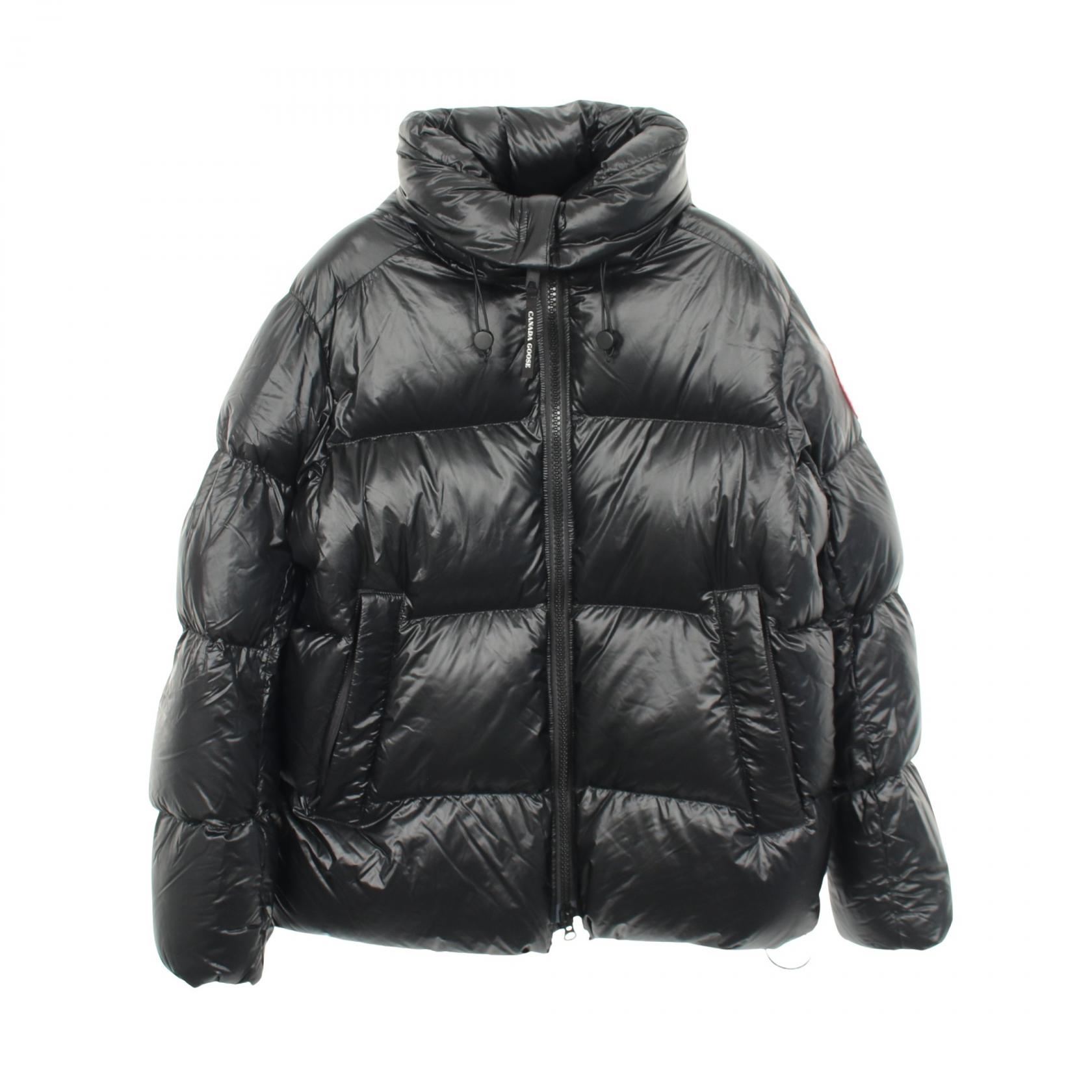【10%OFFクーポン 7/26 9:59〆】 カナダグース CANADA GOOSE Crofton Puffer クロフトン パッファー フード付き ダウンジャケット 衣料品 アウター ナイロン メンズ ブラック系 2252M 【中古】|Brandoff銀座