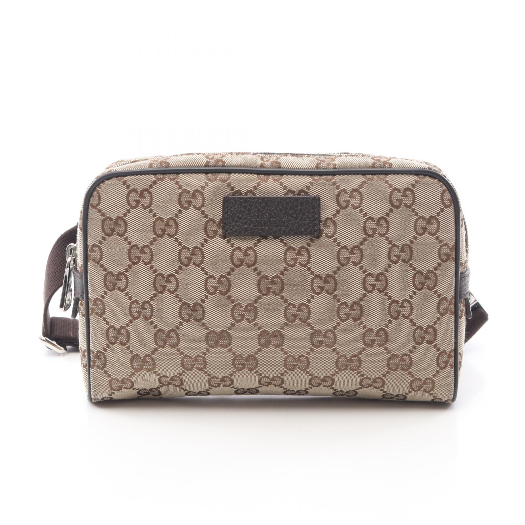【15%OFFクーポン 7/26 9:59〆】グッチ GUCCI GGキャンバス ウエストバッグ ボディバッグ バッグ キャンバス メンズ レディース ベージュ系 / ブラウン系 449174 【中古】｜Brandoff銀座